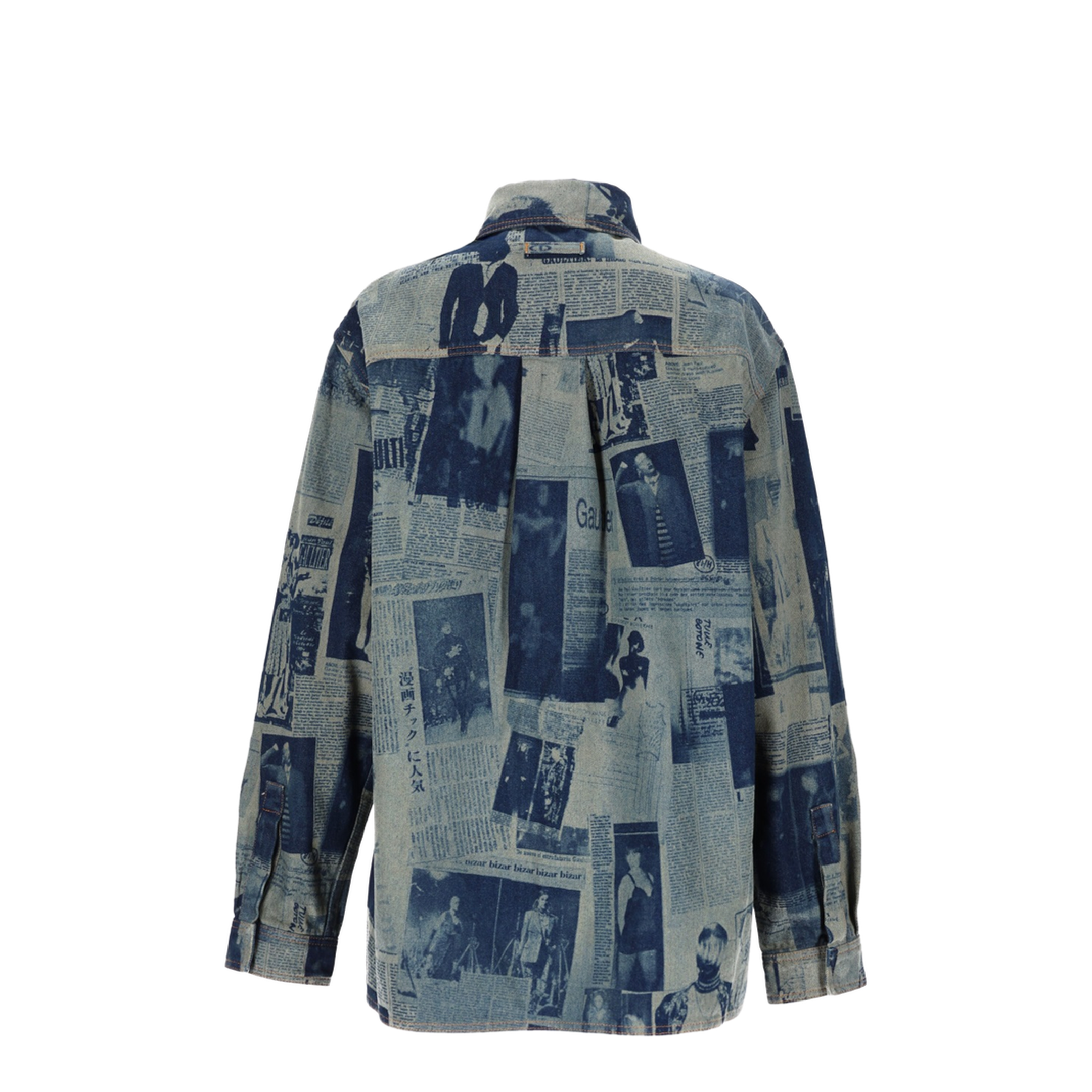 Shirt with Newspaper Print