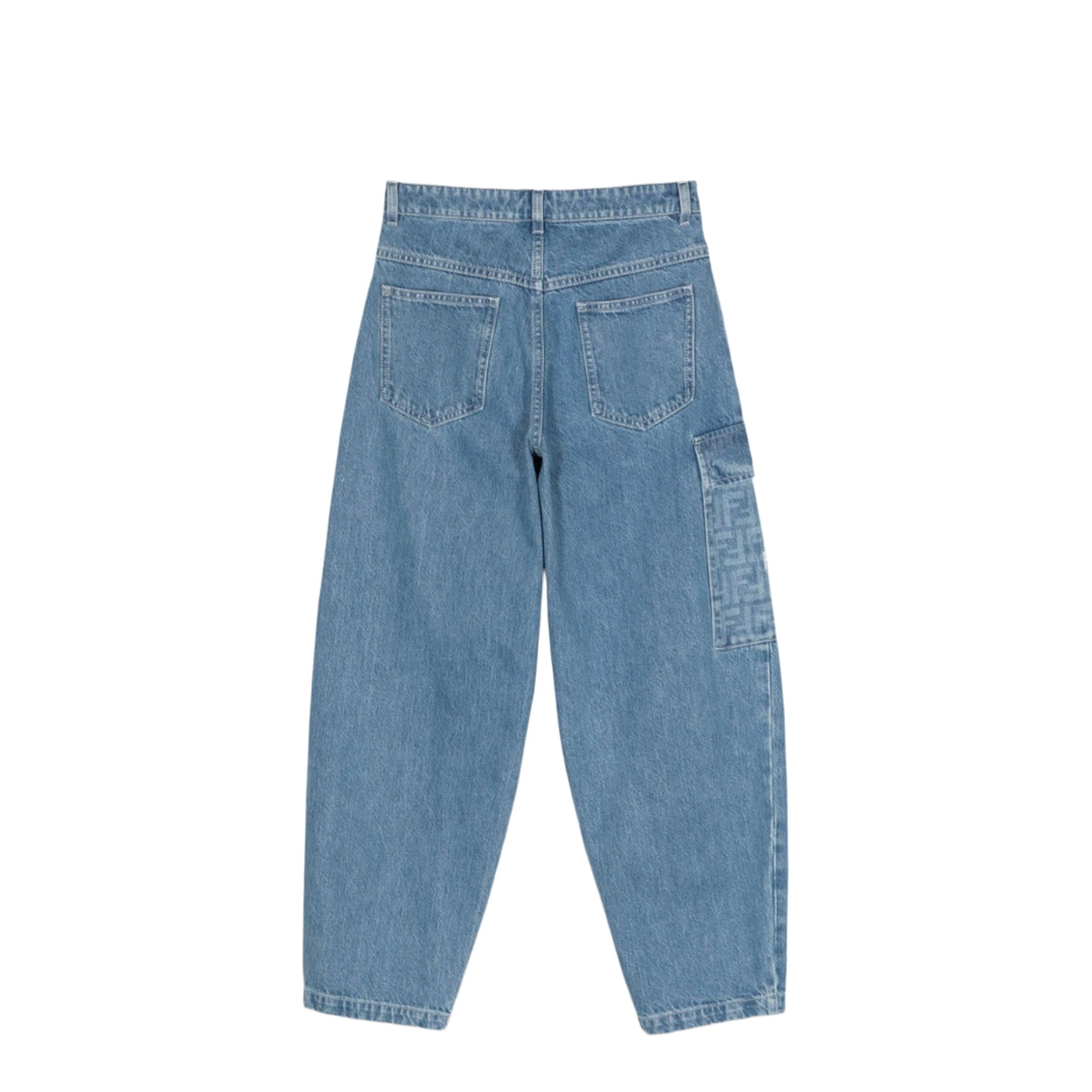 Washed Denim Pants