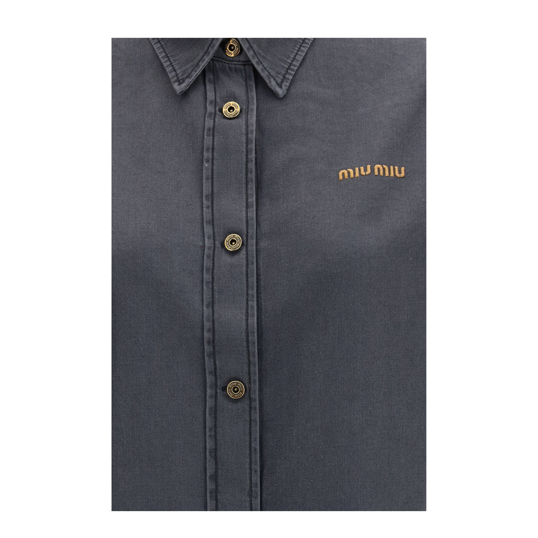 MAYFEYR - Miu Miu - Denim-Style Cotton Shirt - GWC131SOOO15MP