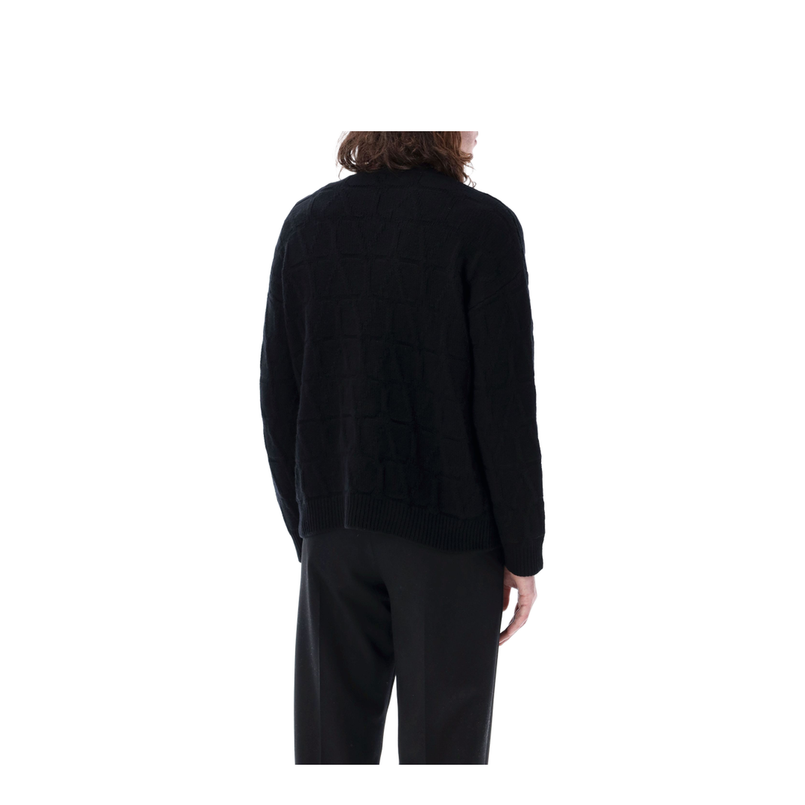 Black Wool Cardigan