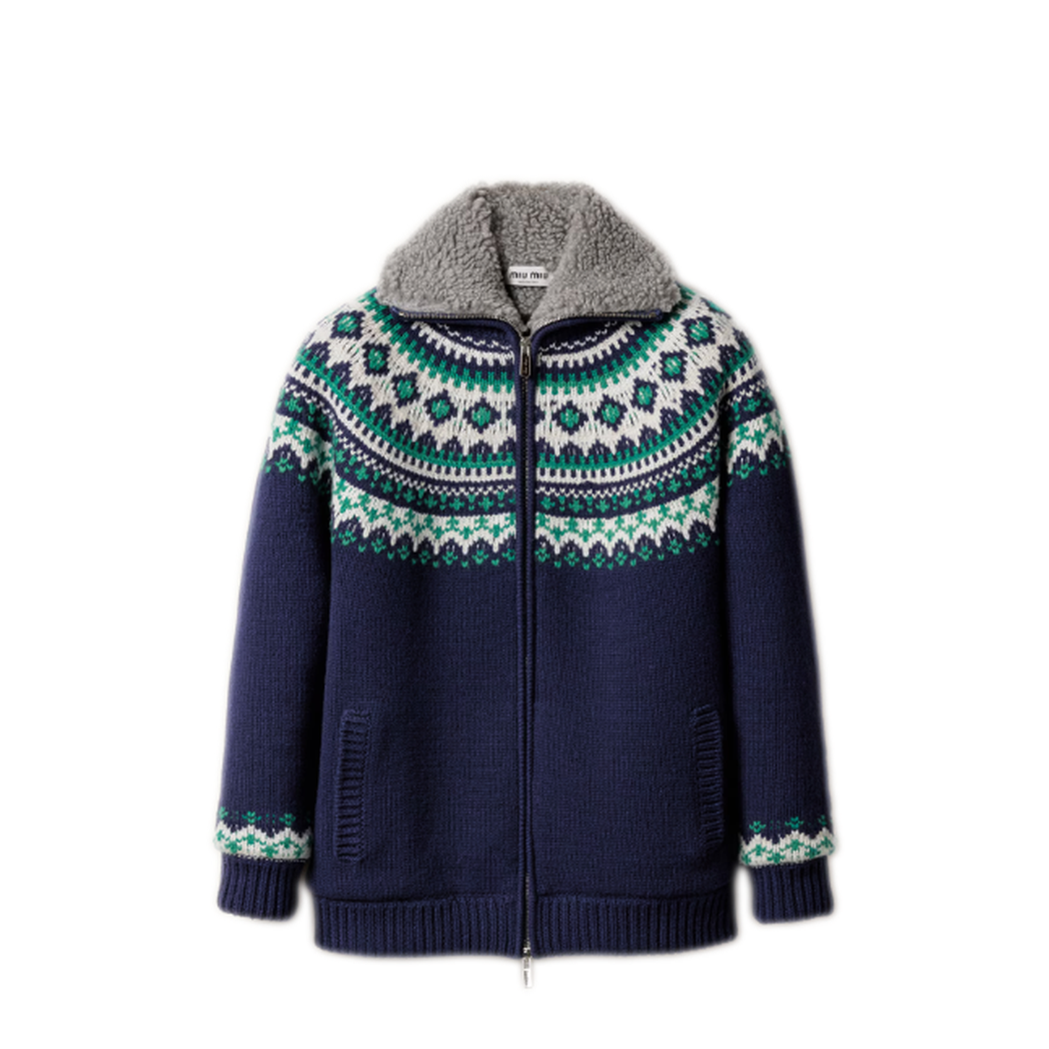 MAYFEYR - Miu Miu - Maglieria Wool Fairisle F.3 - MMJ154SOOO18SIF0124