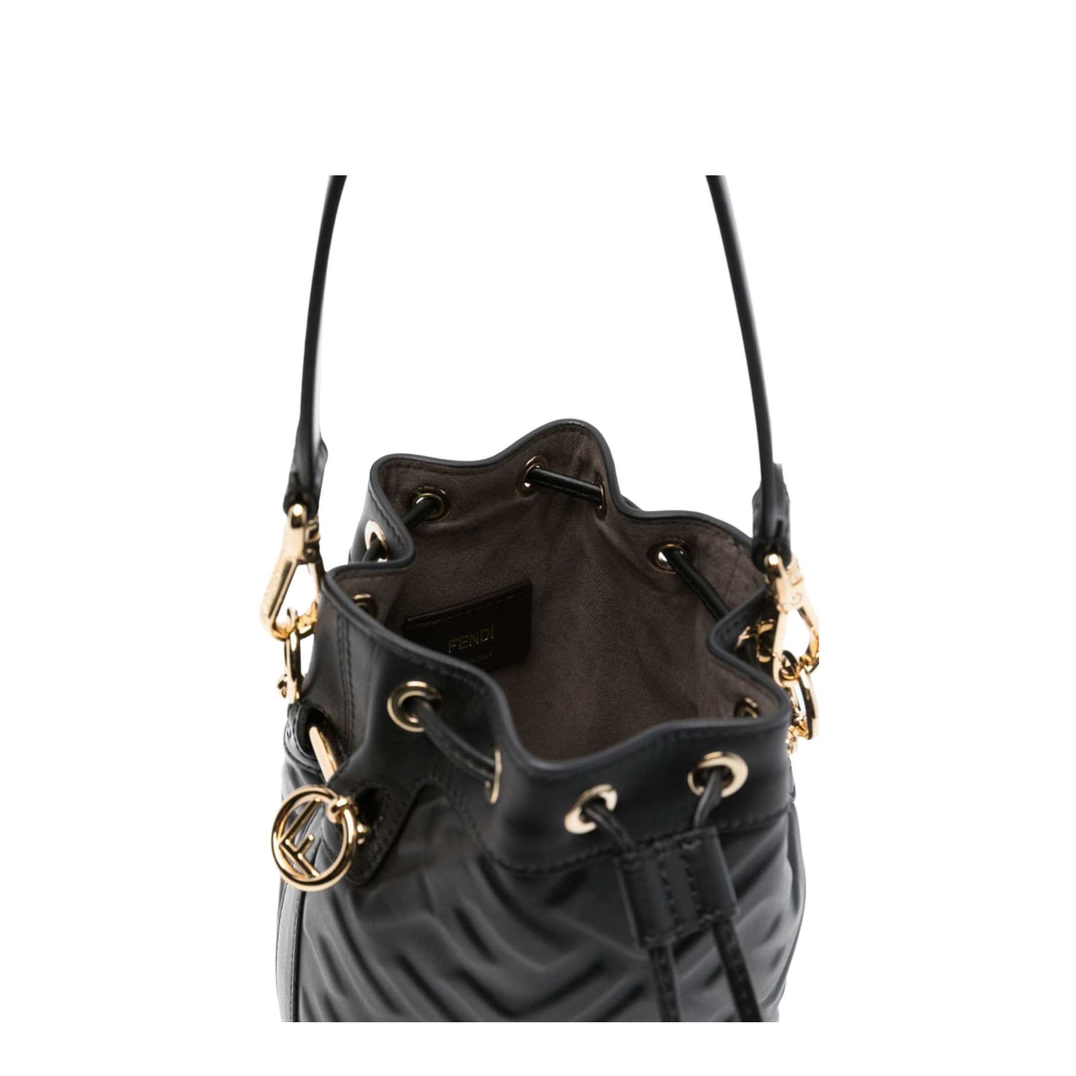 Mon Tresor Mini Calfskin Bucket Bag - Black (Nero)