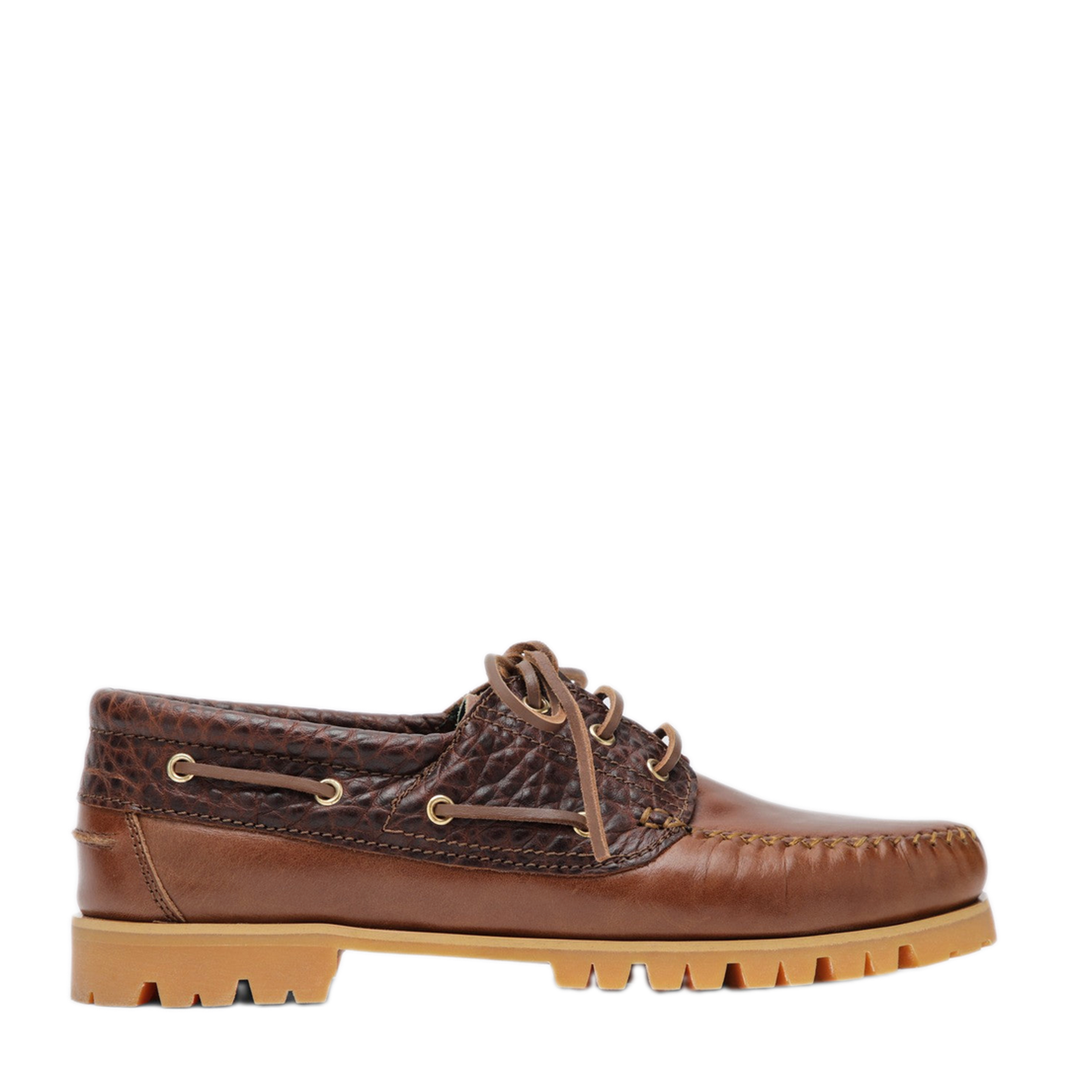 MAYFEYR - VINNY's - Brown Boat Shoe With Crocodile Insert - 11510800