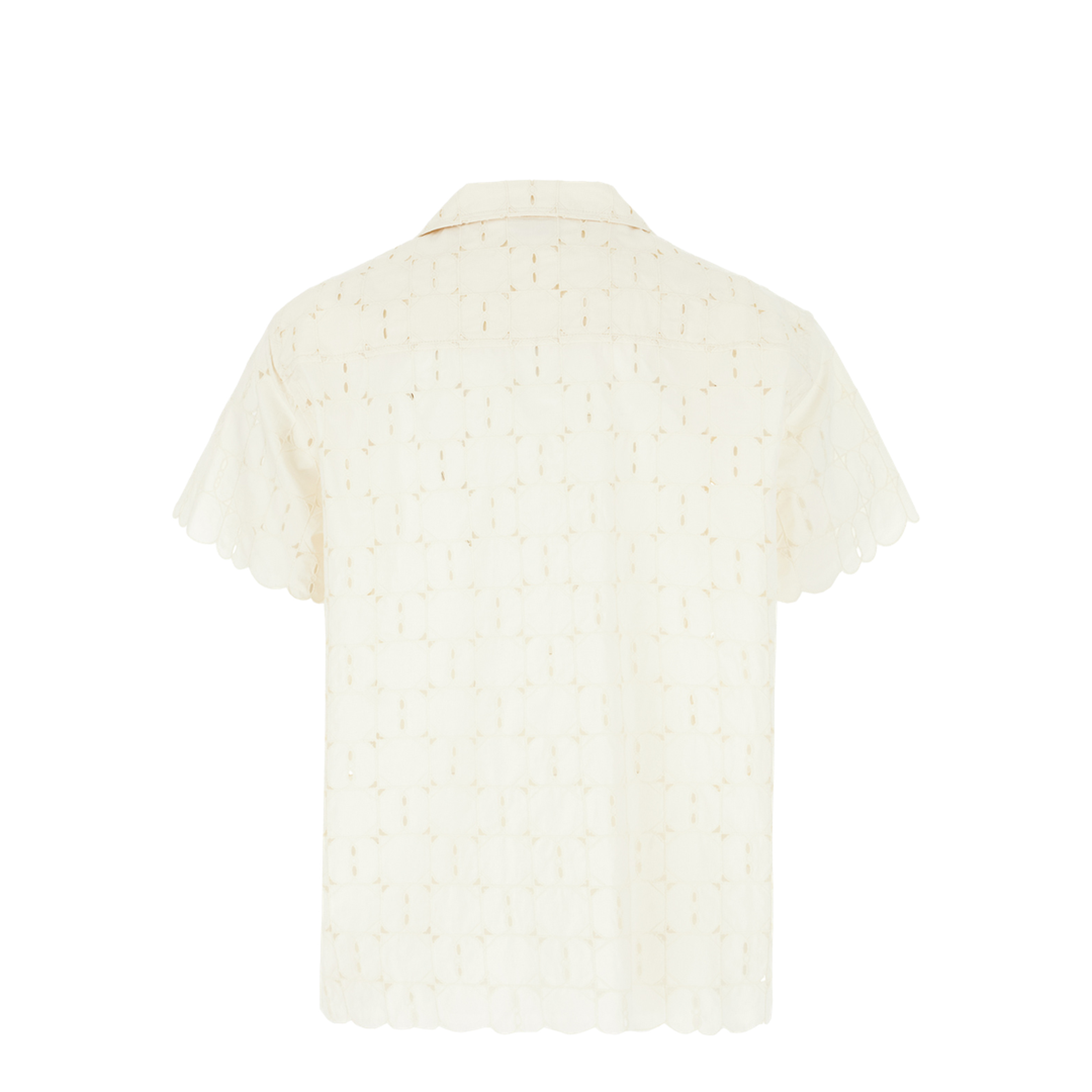 Short Sleeve Shirt Classic Collar Front Button Closure