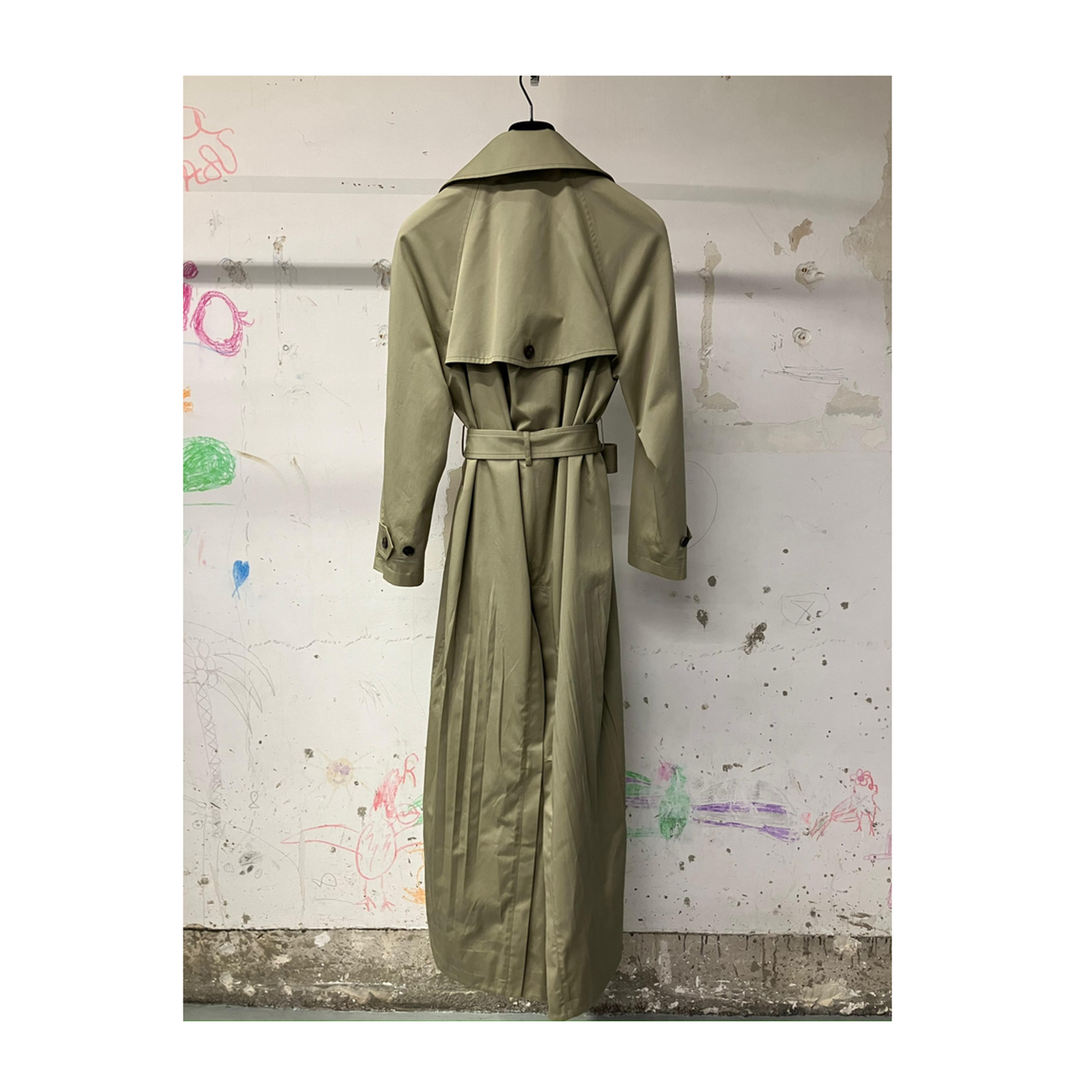 Double-breasted Trench Coat Beige