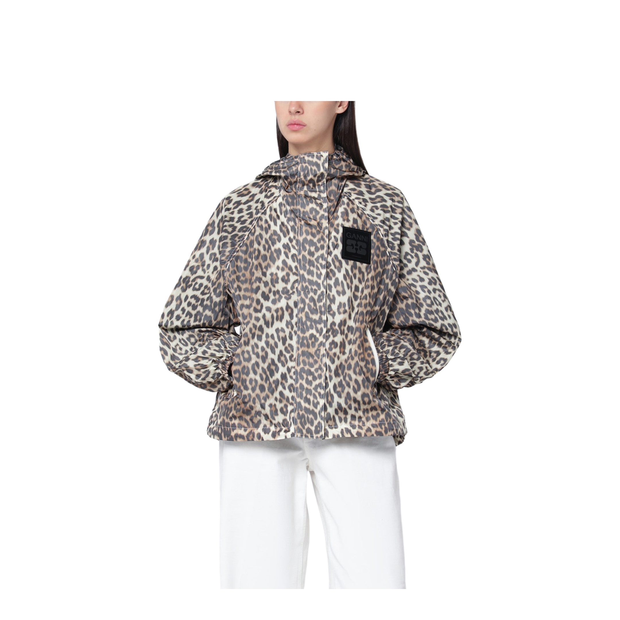 Jacket with Leopard Print