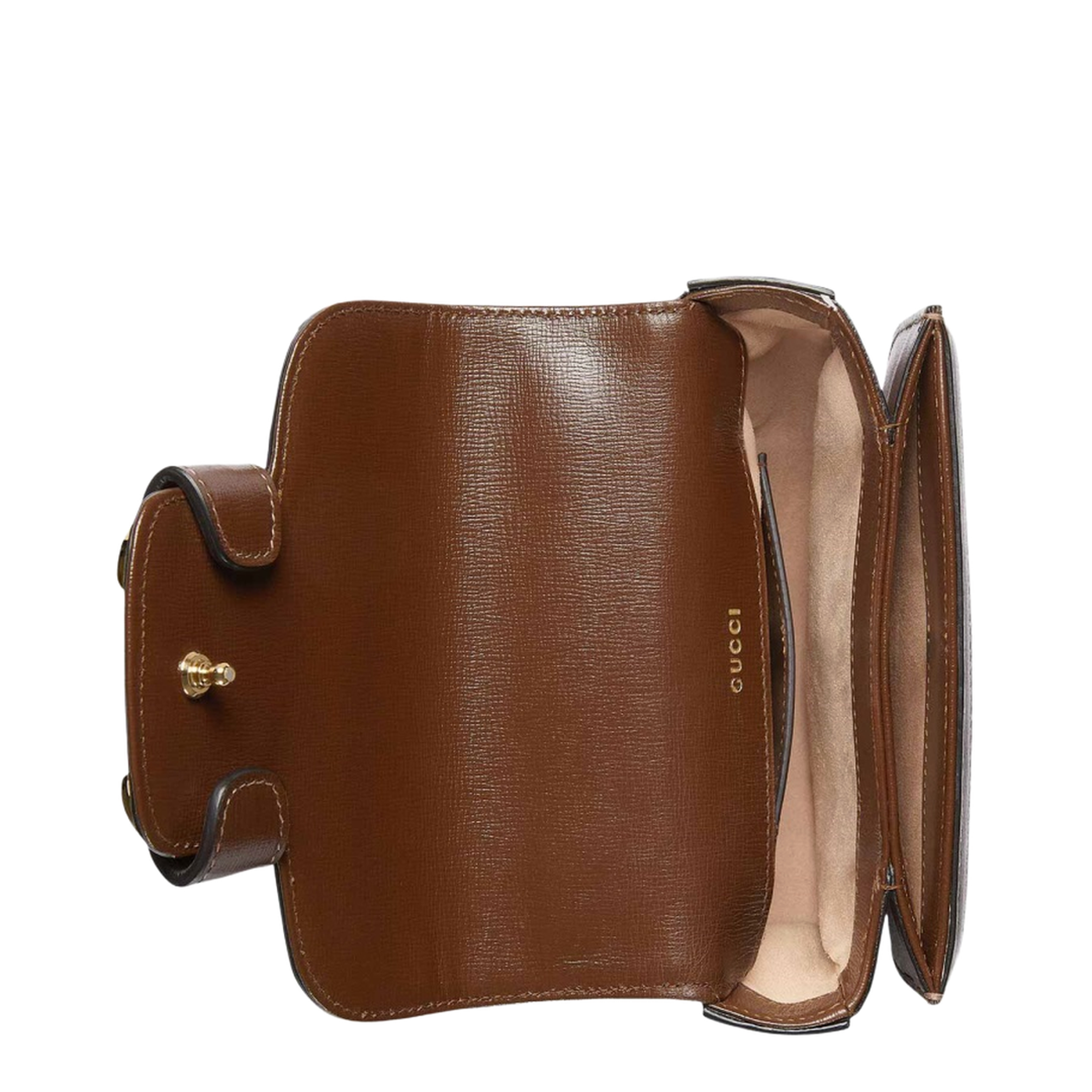 Horsebit 1955 Small Leather Shoulder Bag - Brown