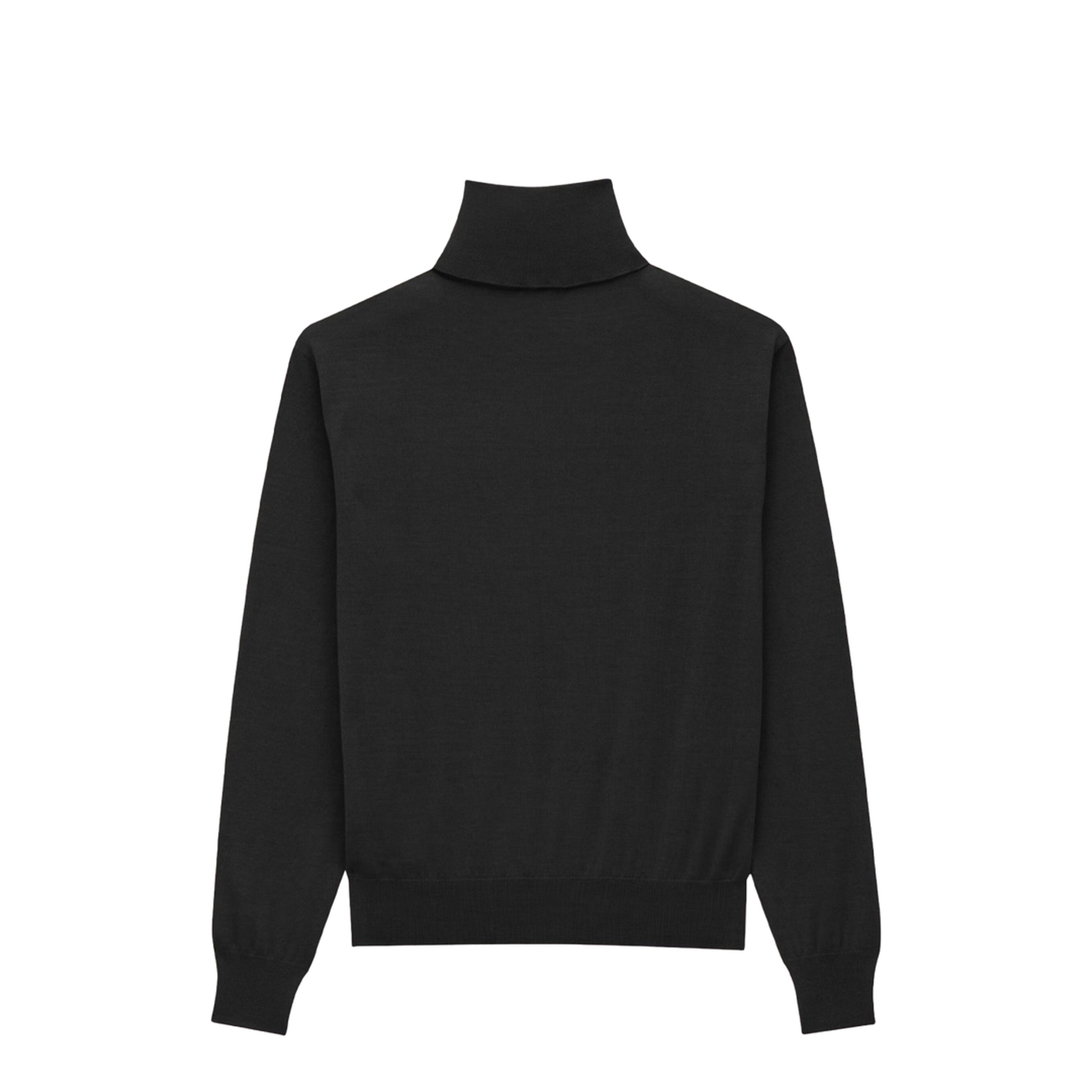 Cashmere Wool and Silk Turtleneck Pullover