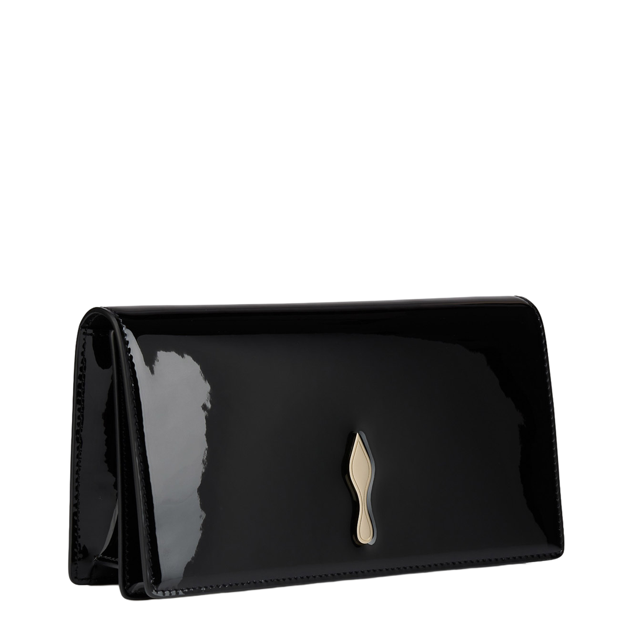 Bettina Clutch Patent Calf Leather Black