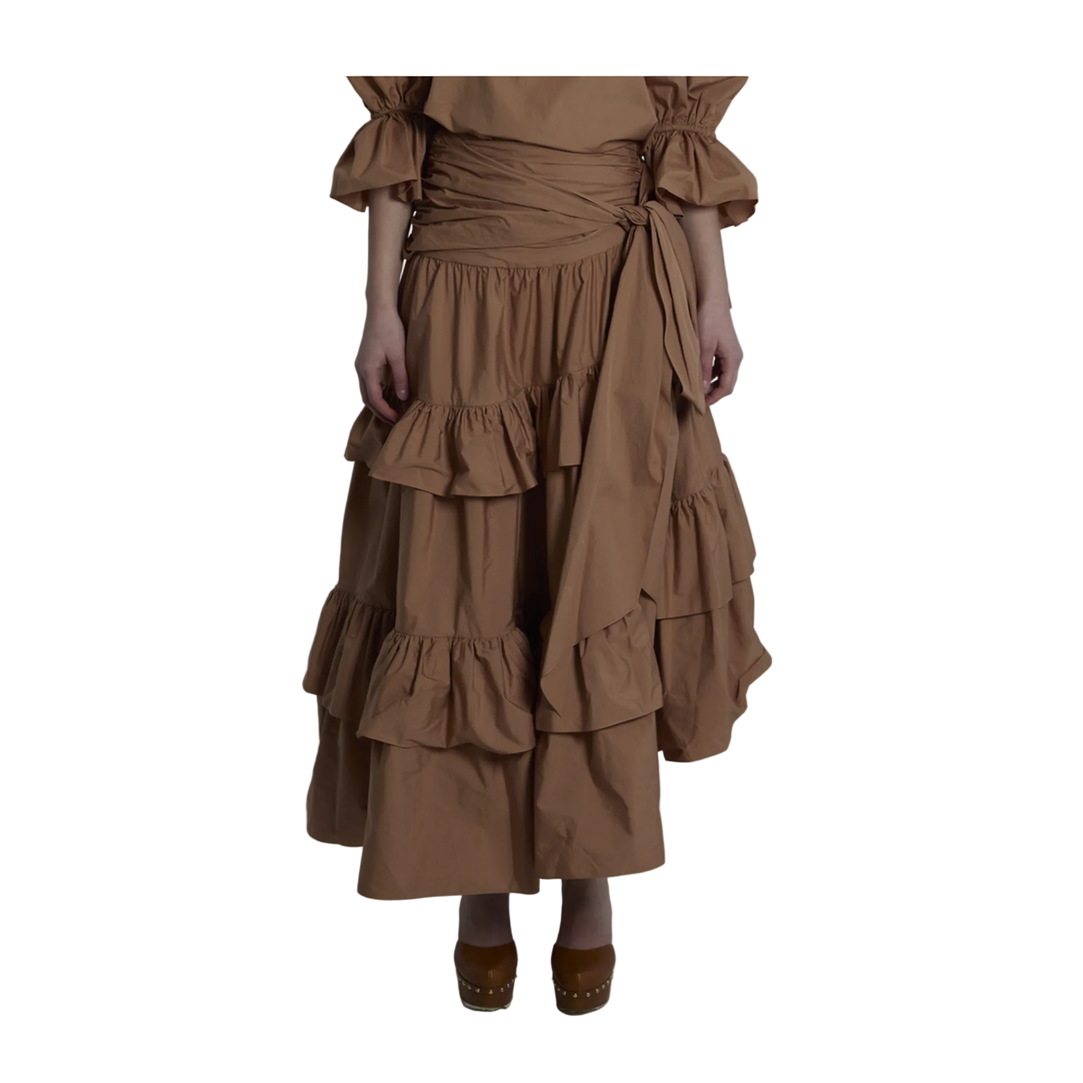 Maxi Skirt with Ruffles