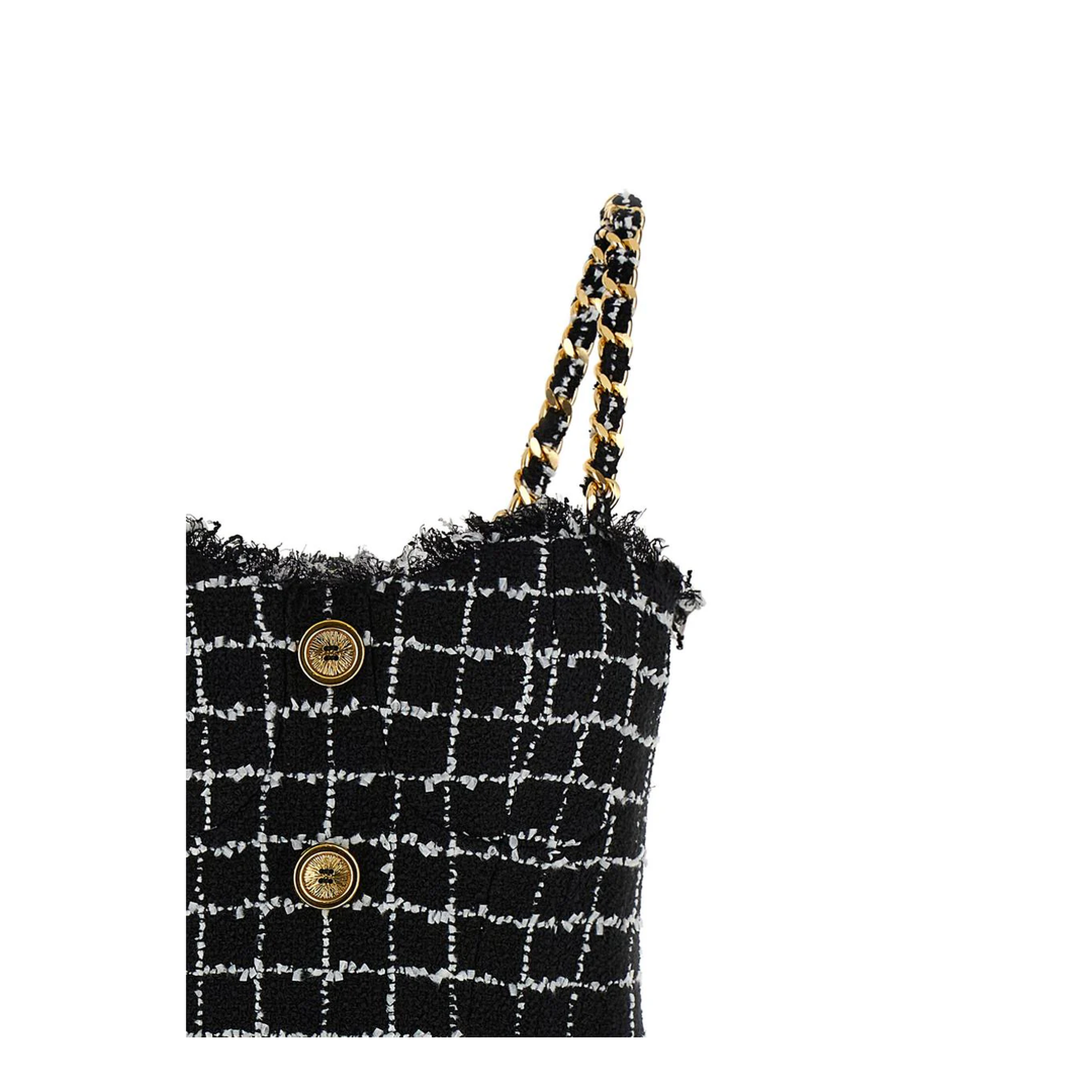 Tweed Dress Chain Straps