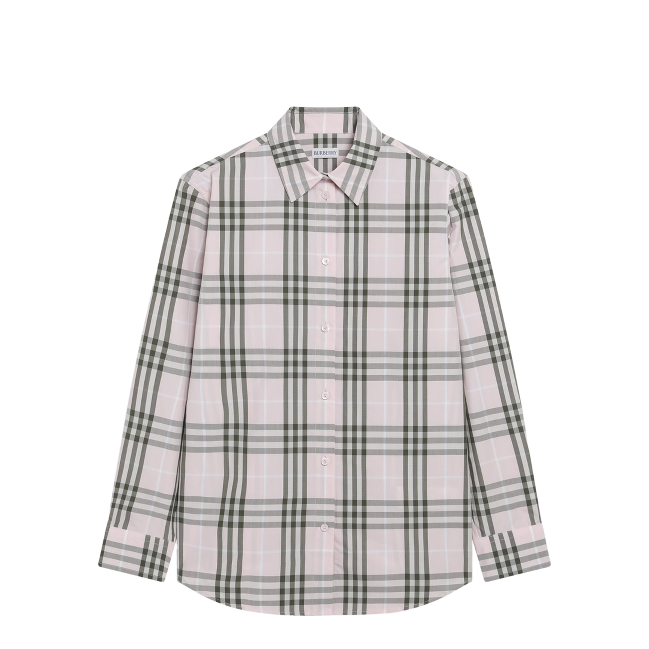 Pink Cotton Check Pattern Shirt