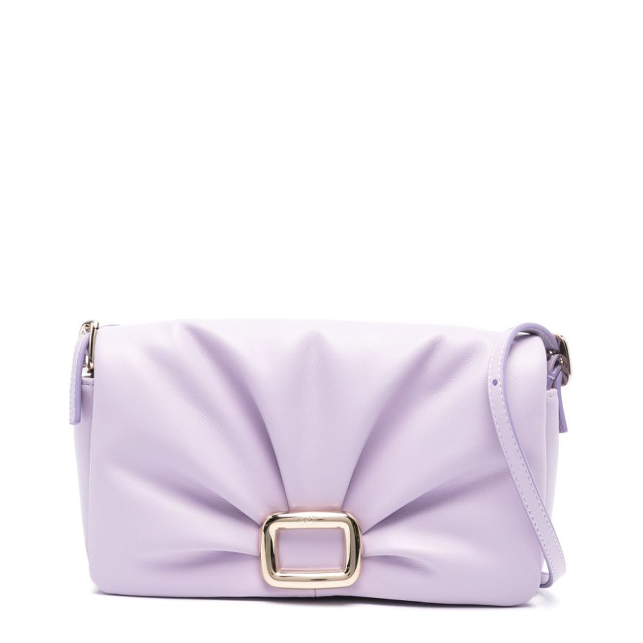 Purple Calf Leather Shoulder Bag