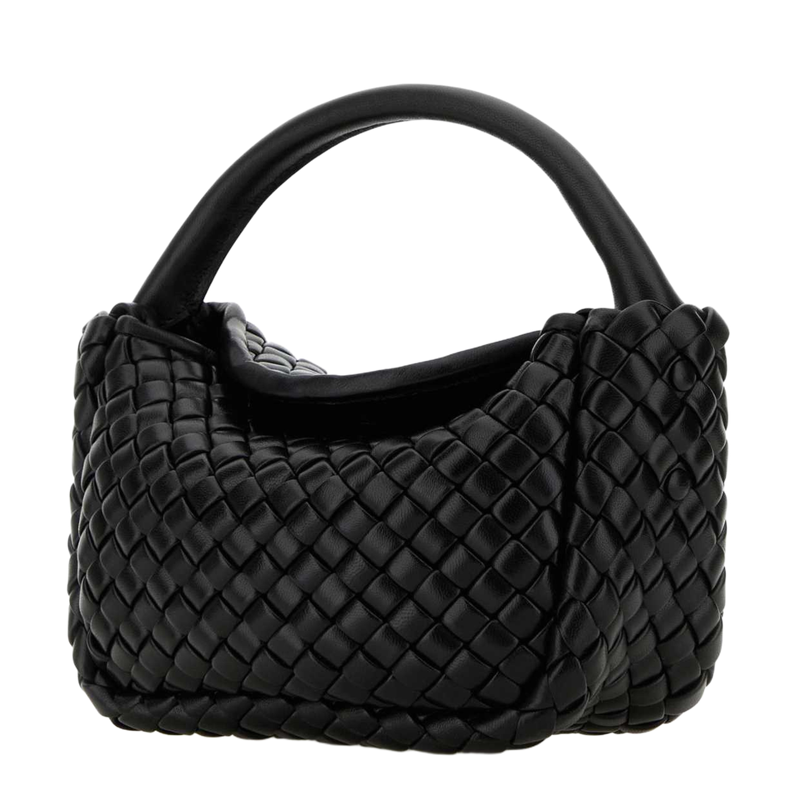 Elegant Black Leather Mini Koble Handbag