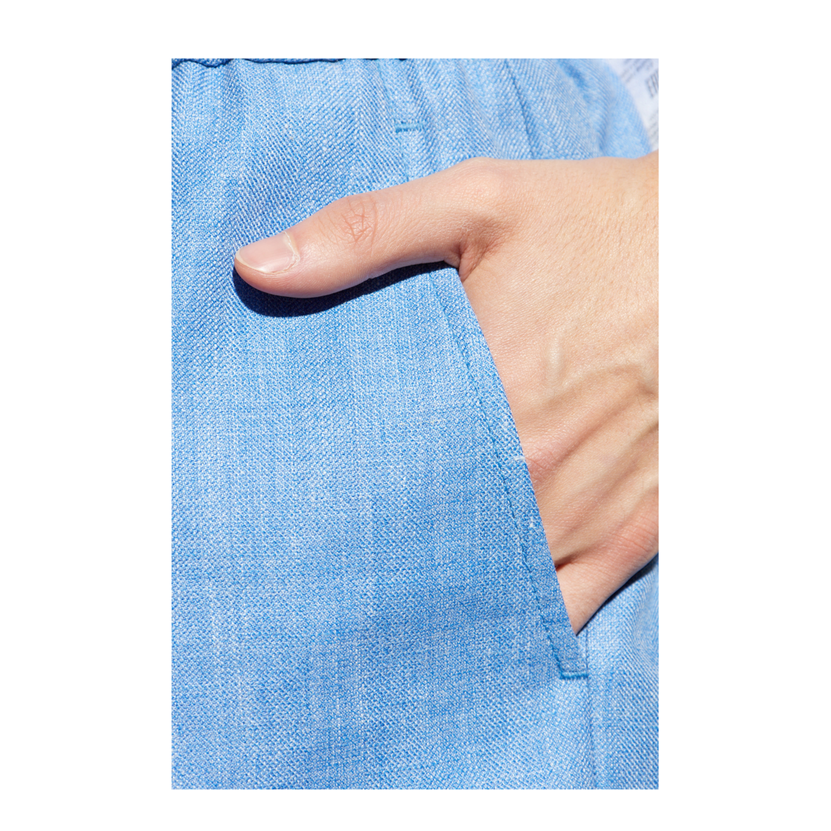 Linen and Wool Bermuda Shorts