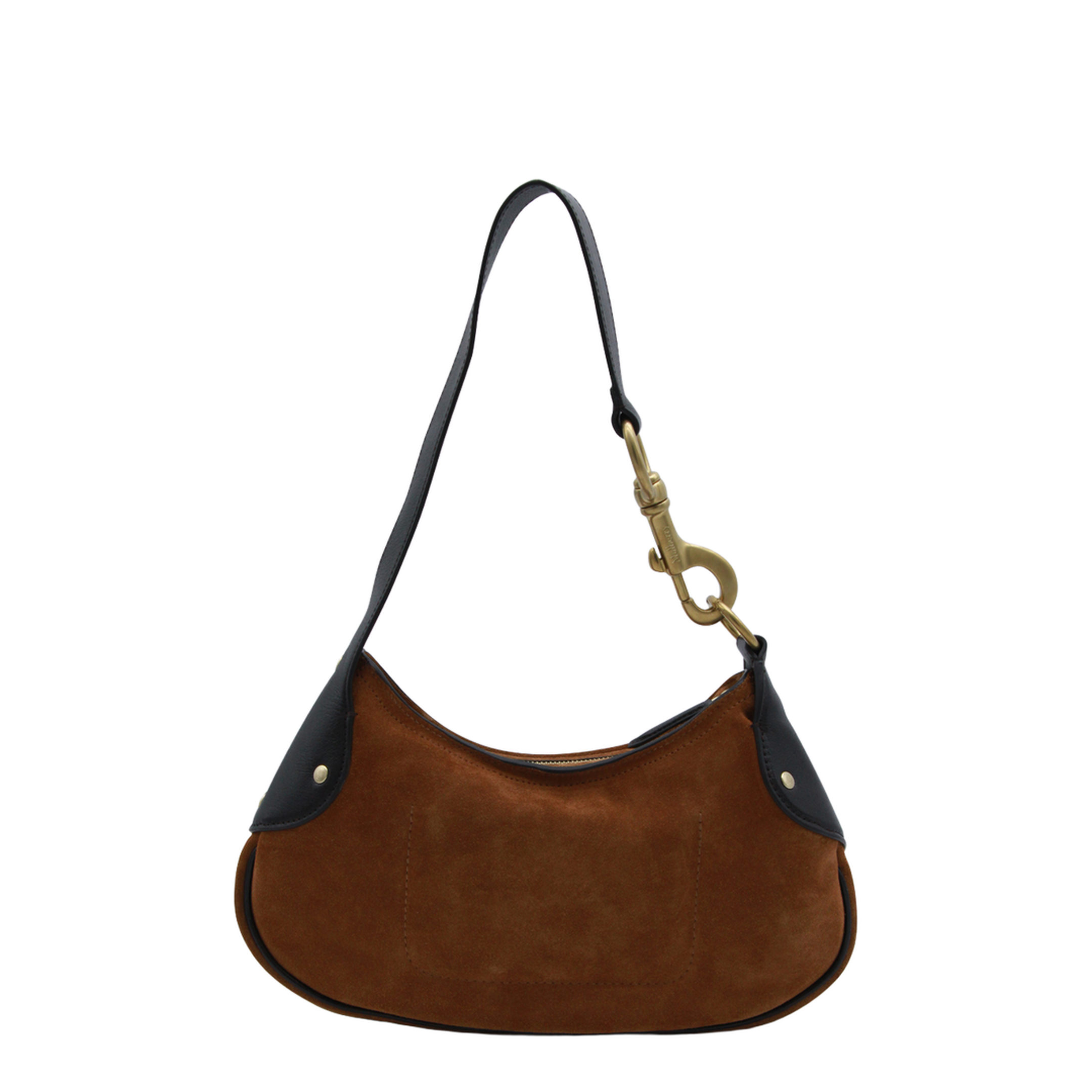 Hackney Small Suede Shoulder Bag - Vintage Oak