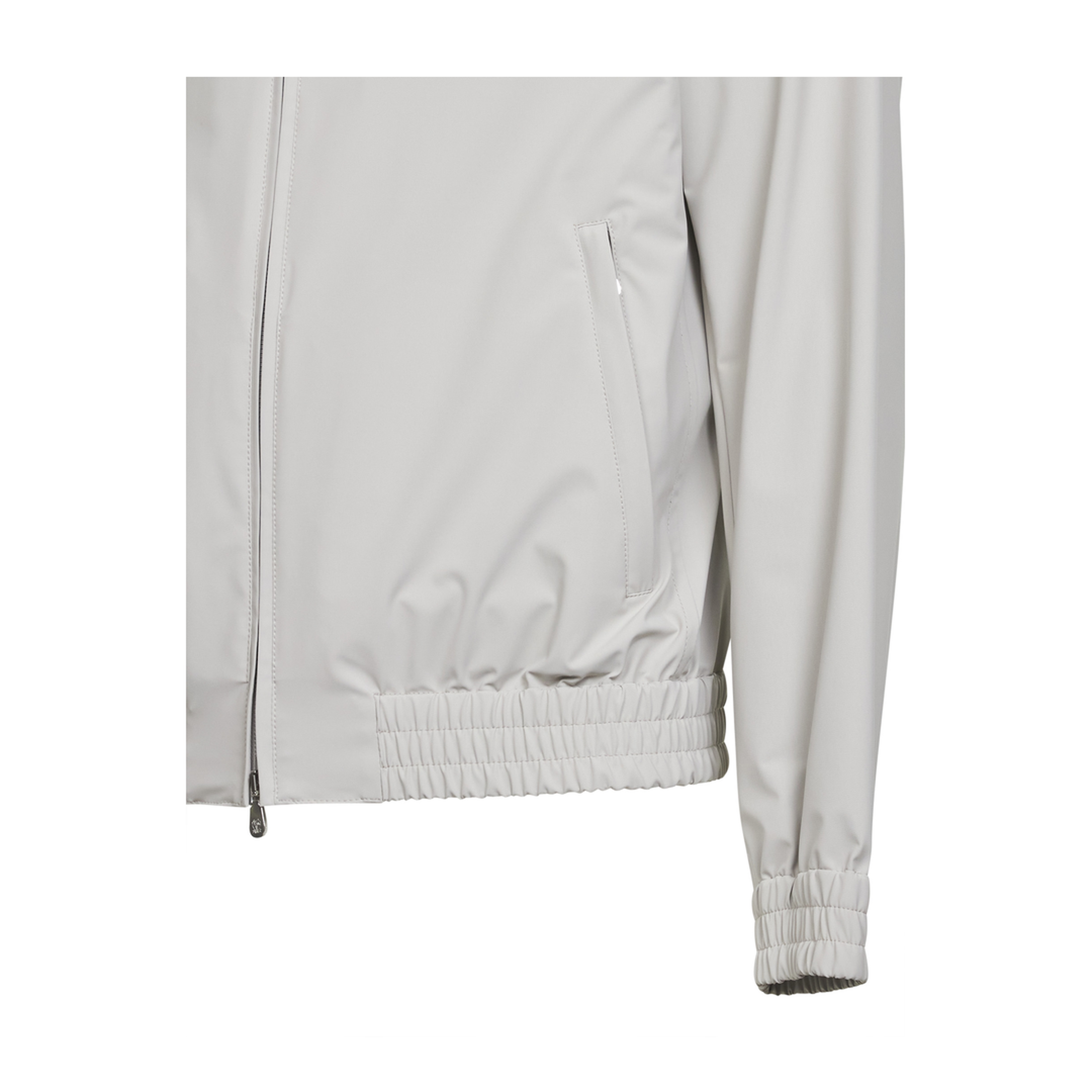 High Collar Jacket White