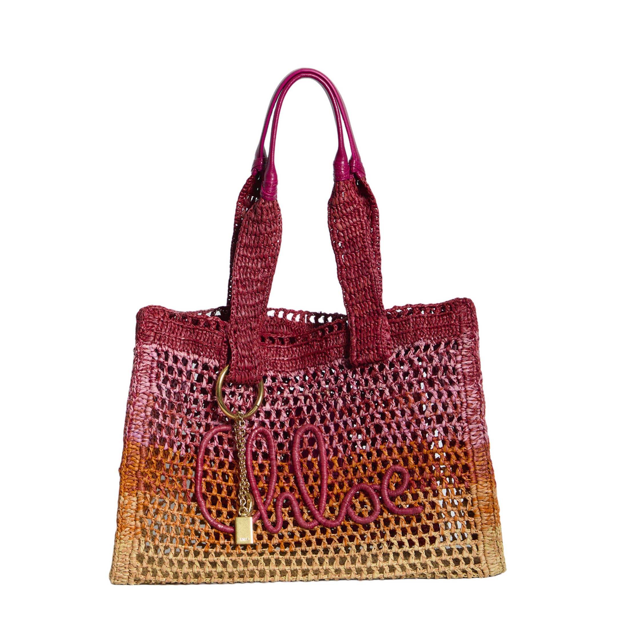 MAYFEYR - Chloè - East-West Summer Banana Raffia Tote Bag - CH26US904S1418ZA