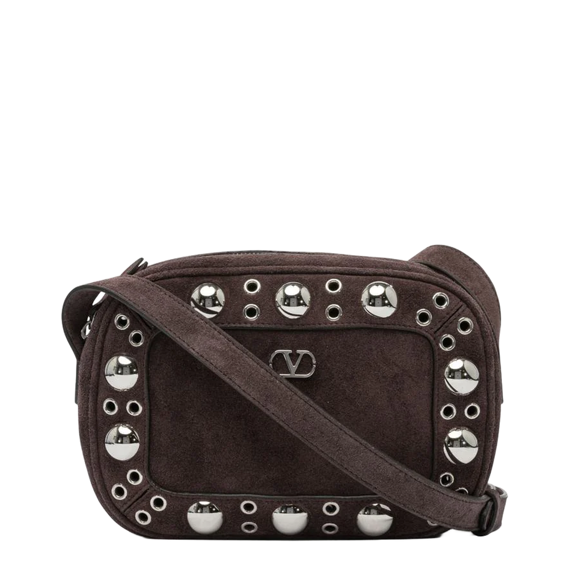 Brown Suede Nellcôte Crossbody Bag