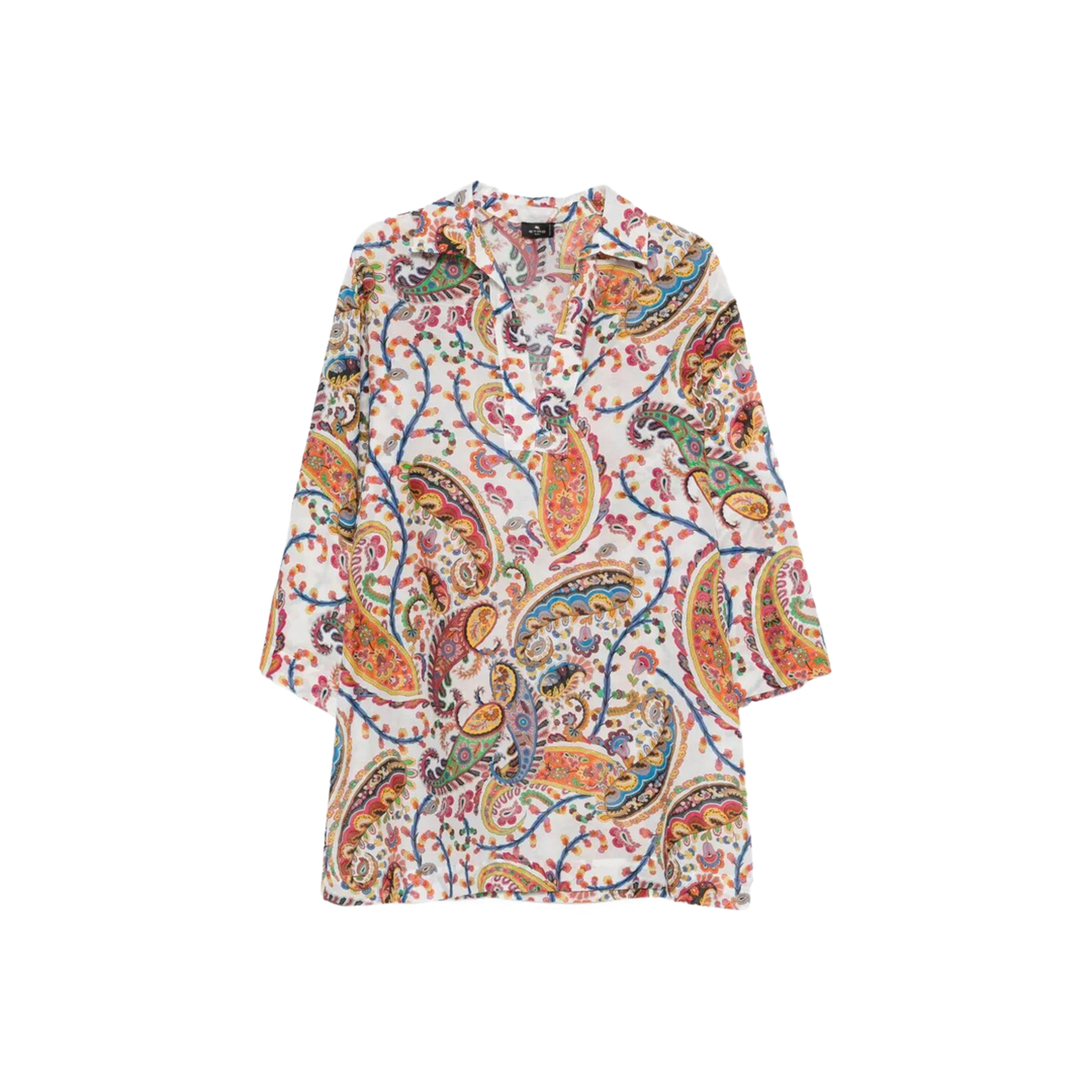 MAYFEYR - Etro - Paisley-Print V-Neck Beach Kimono Shirt - WRPA0023AKF16