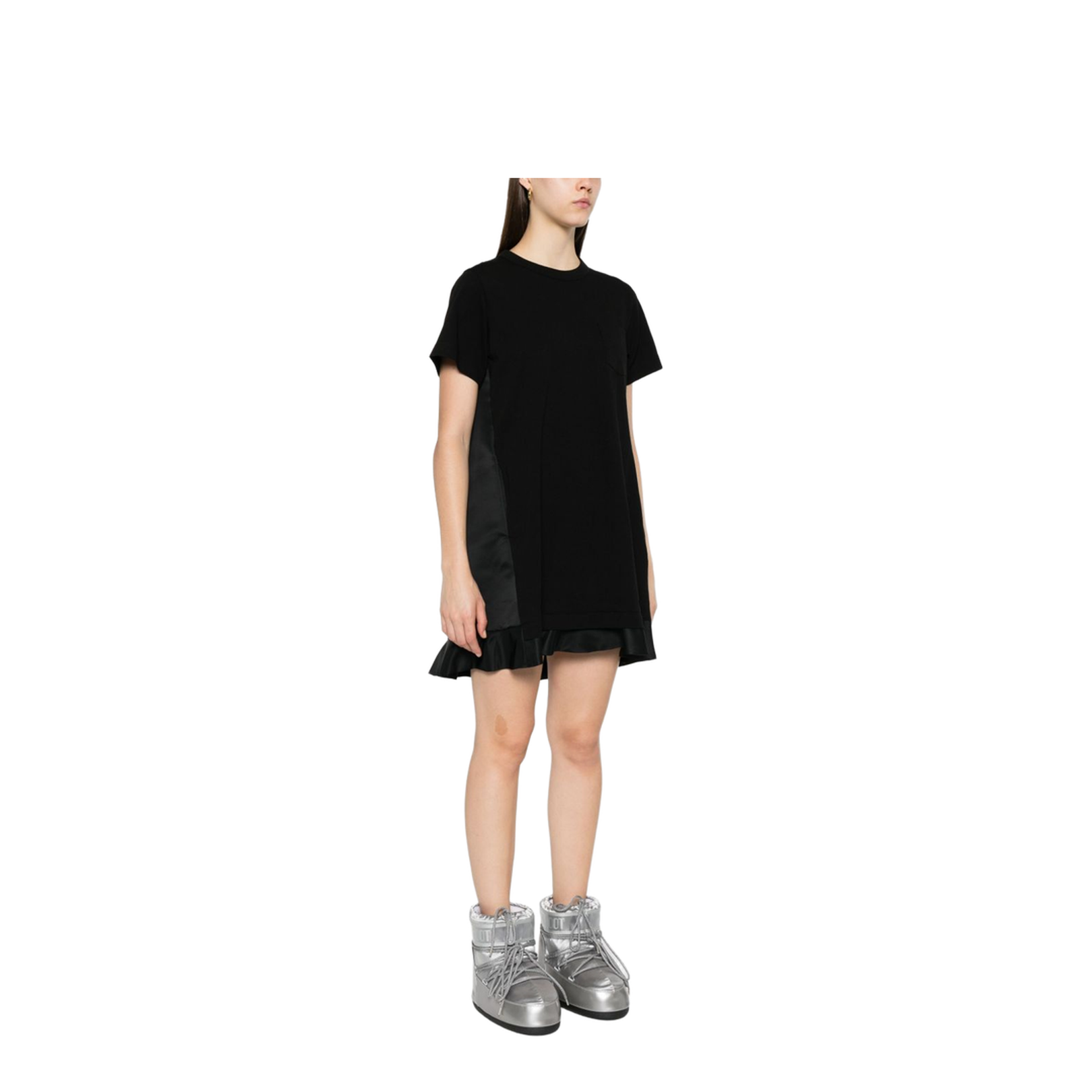 Cotton and Nylon Mini Dress