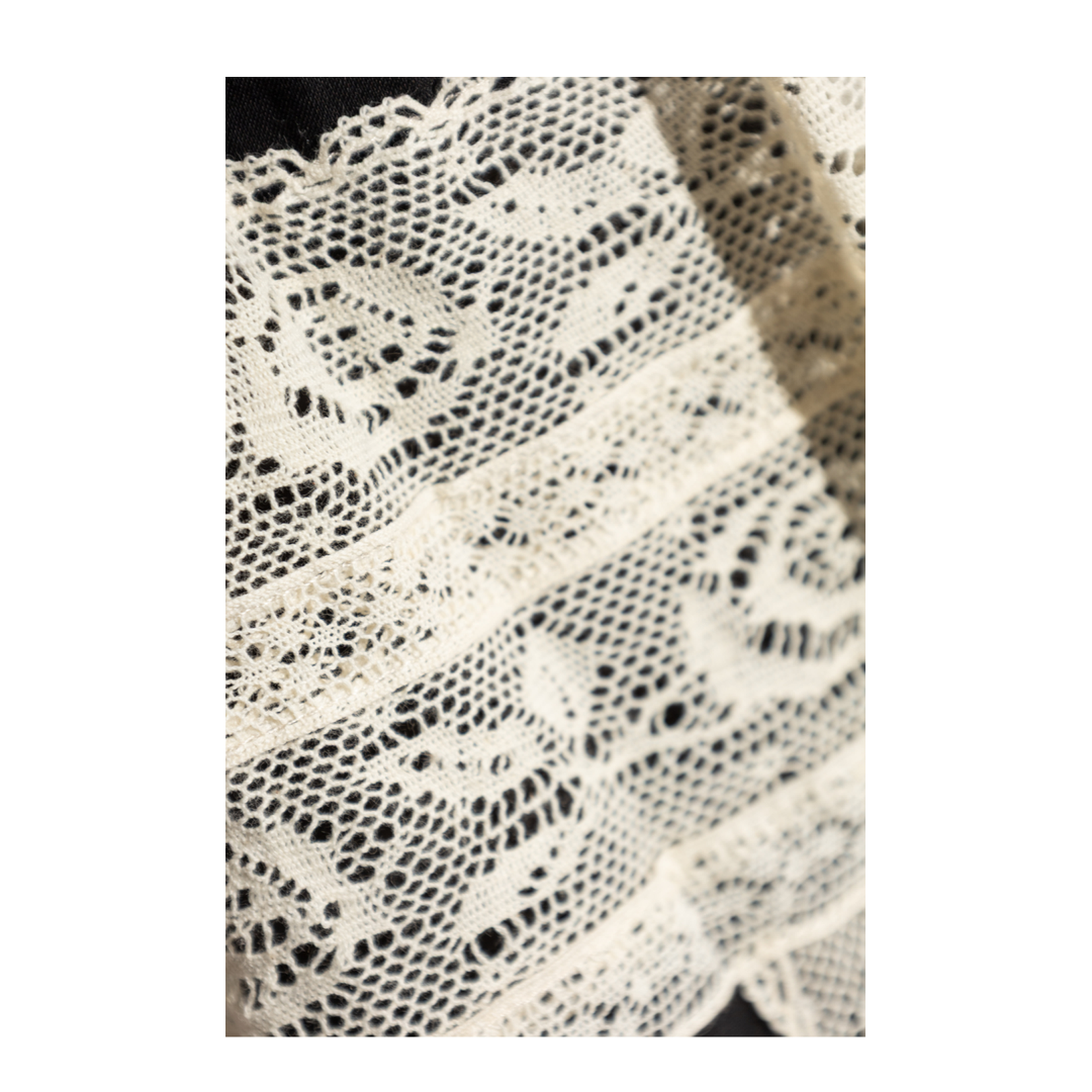 Dress with Lace Inserts