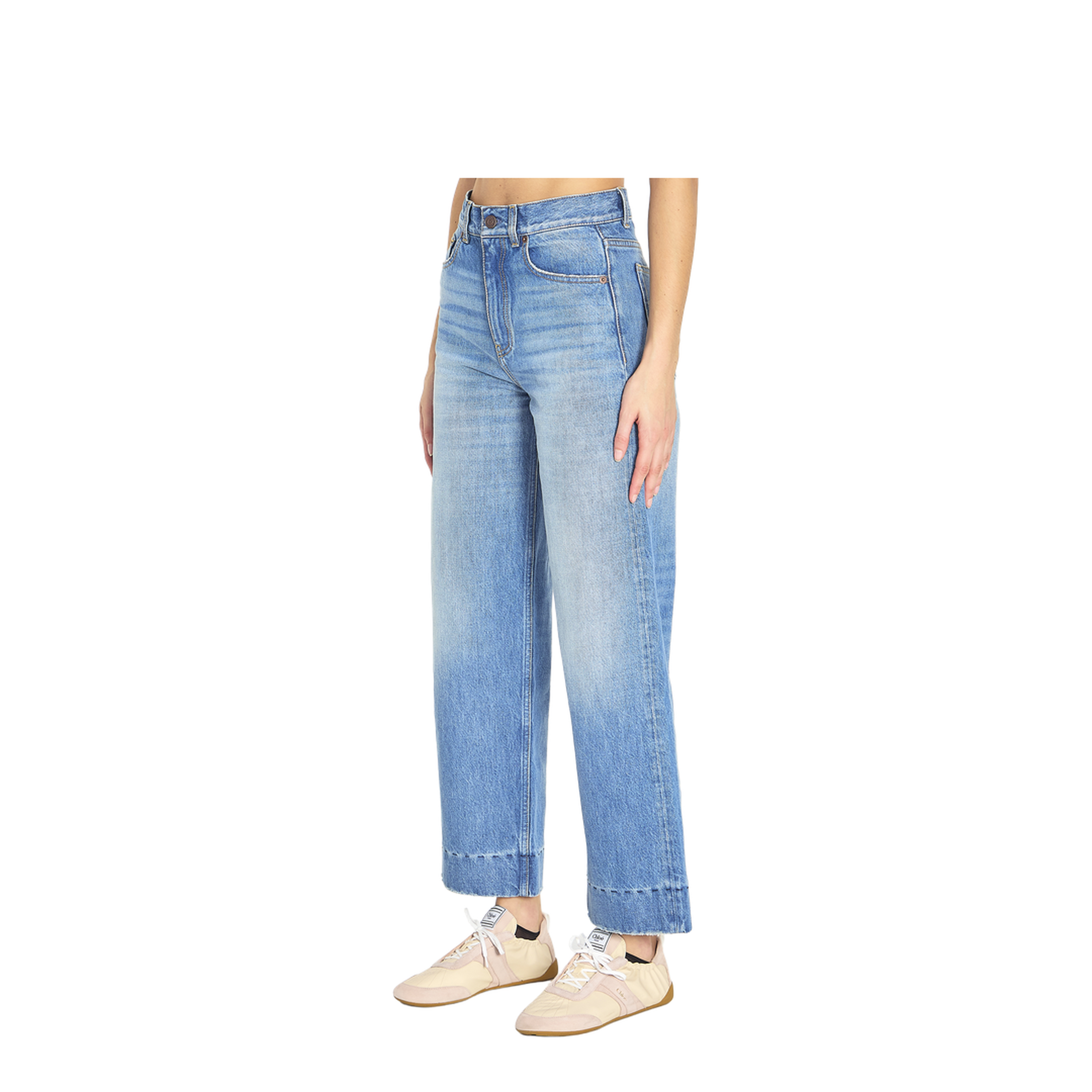 High-waisted shorts jeans