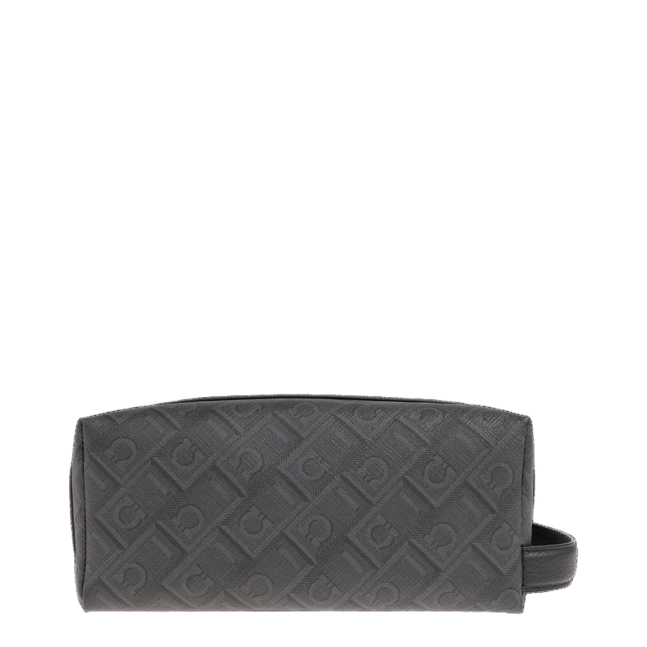 MAYFEYR - Ferragamo - Monogrammed Cosmetic Bag - 241872ALLOVER789944NEROGRIGIO