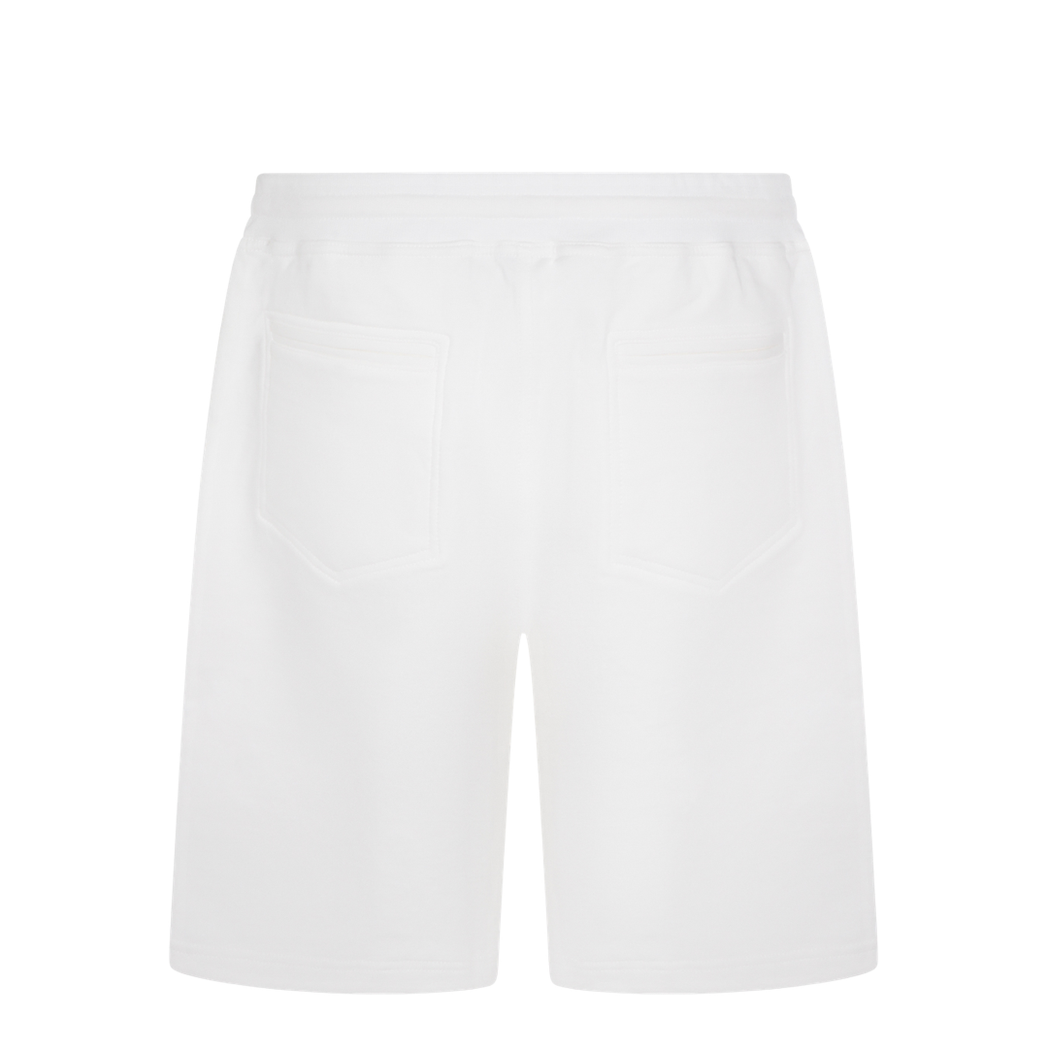 Techno Cotton Fleece Bermuda Shorts White