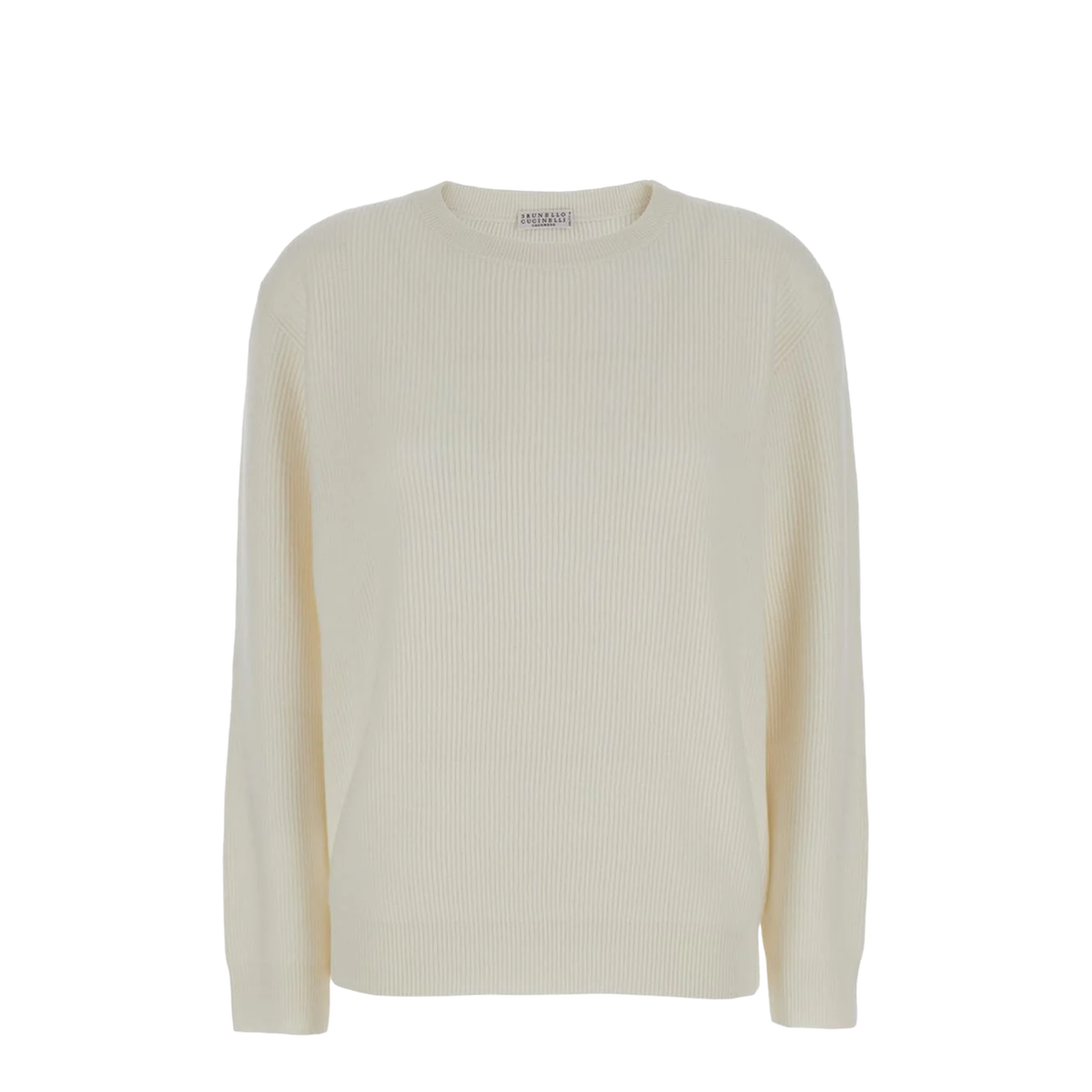 English Rib Cashmere Sweater with Monile