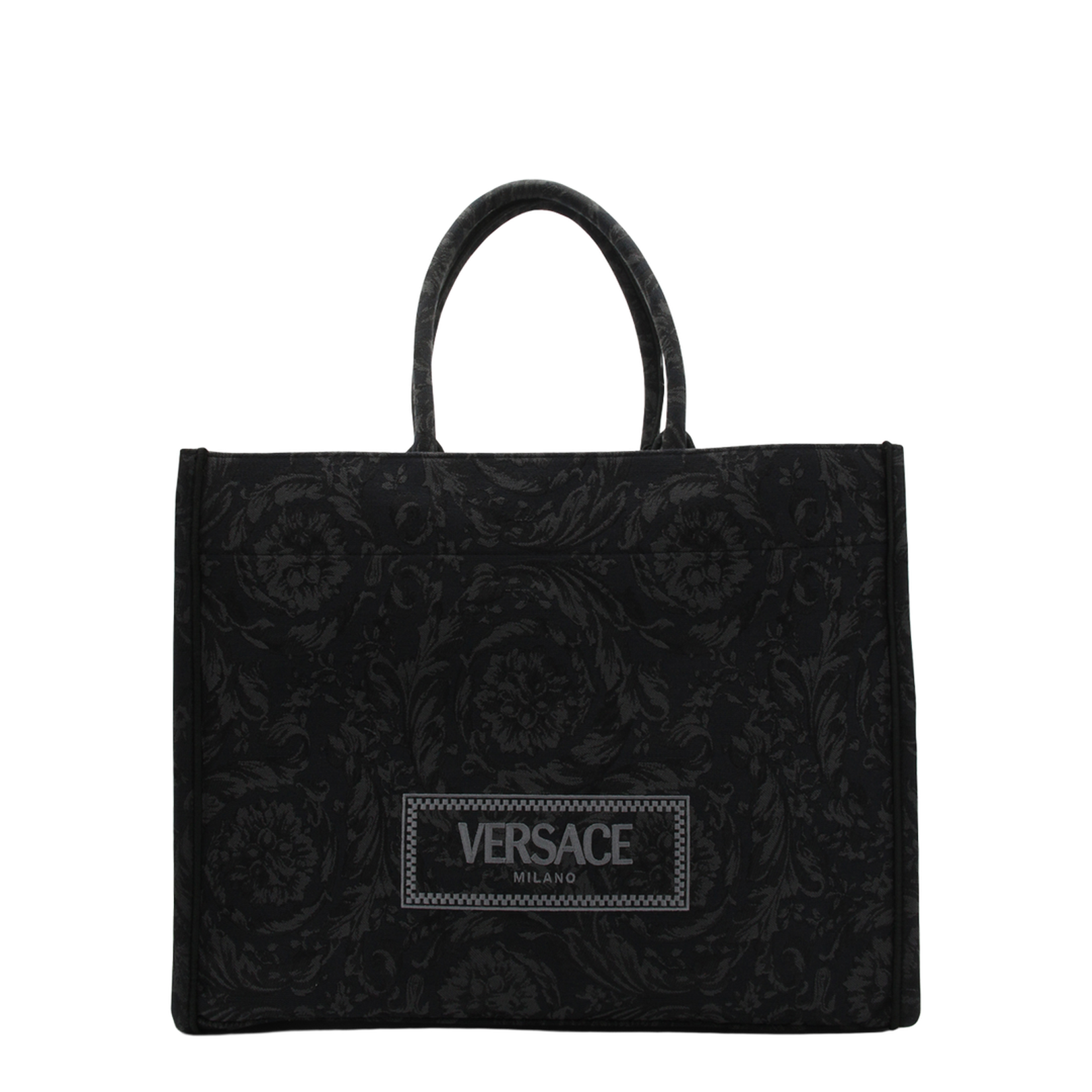 Embroidered Fabric Big Athena Shopping Bag