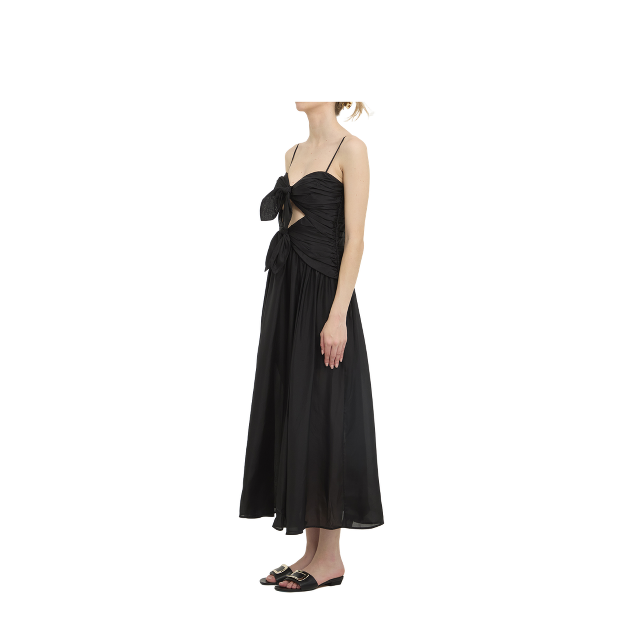 MAYFEYR - Zimmermann - Aster Scarf Midi Dress - 9037DSS261BLK