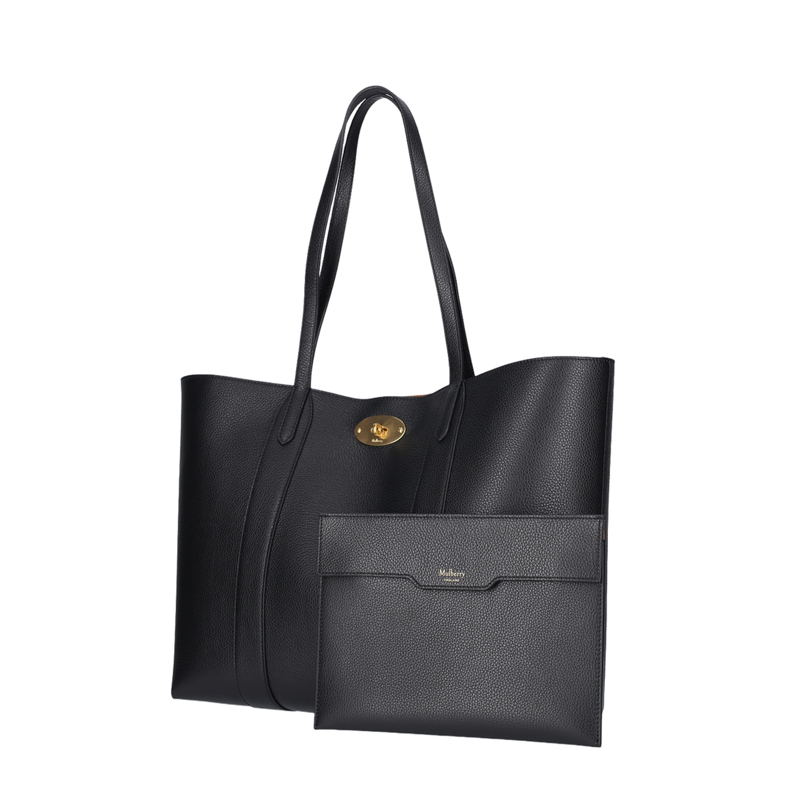 Tote Bag with Front Turn-Lock Closure