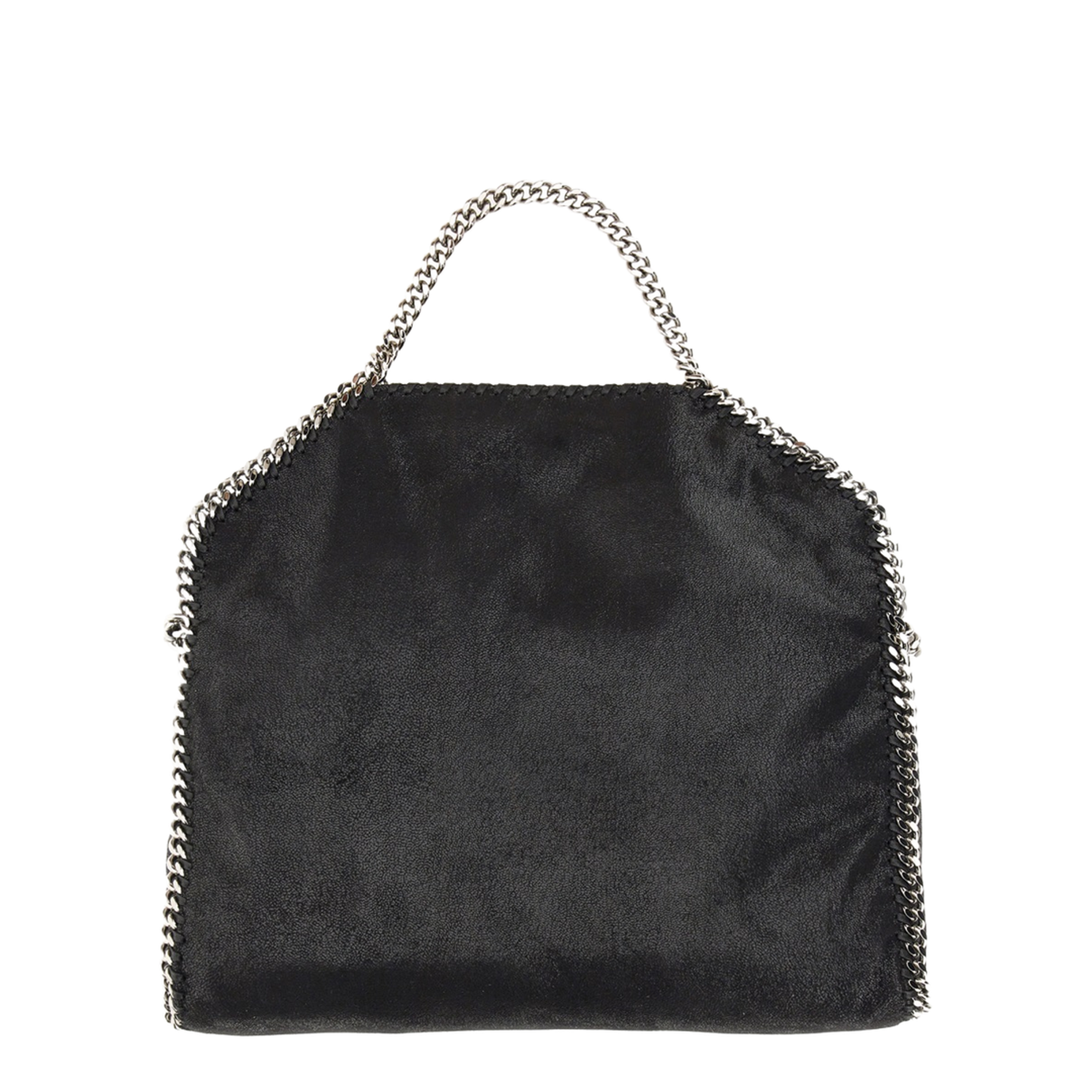 Falabella Fold-Over Shaggy Deer Tote Bag - Black