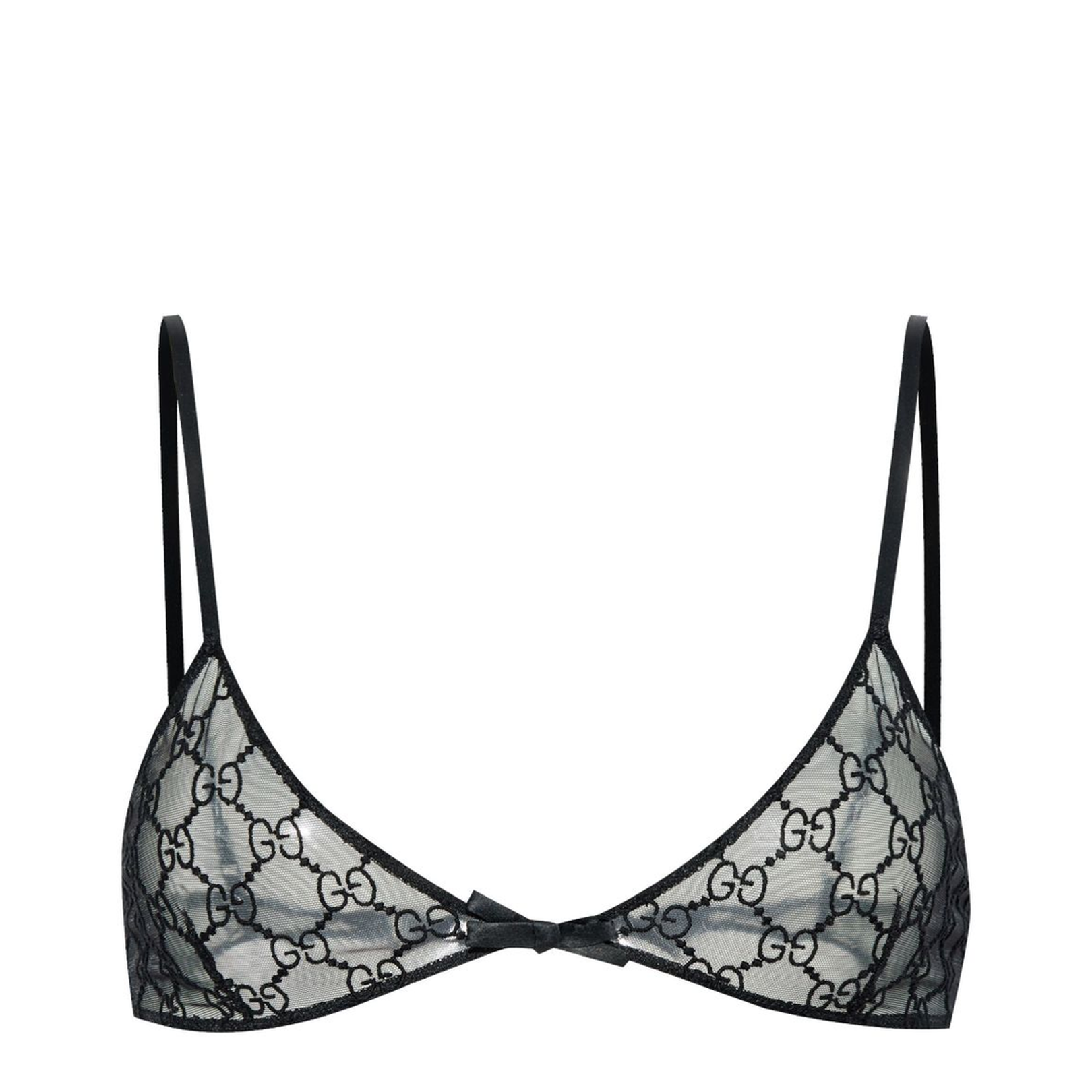 Gg Tulle Bra in Black