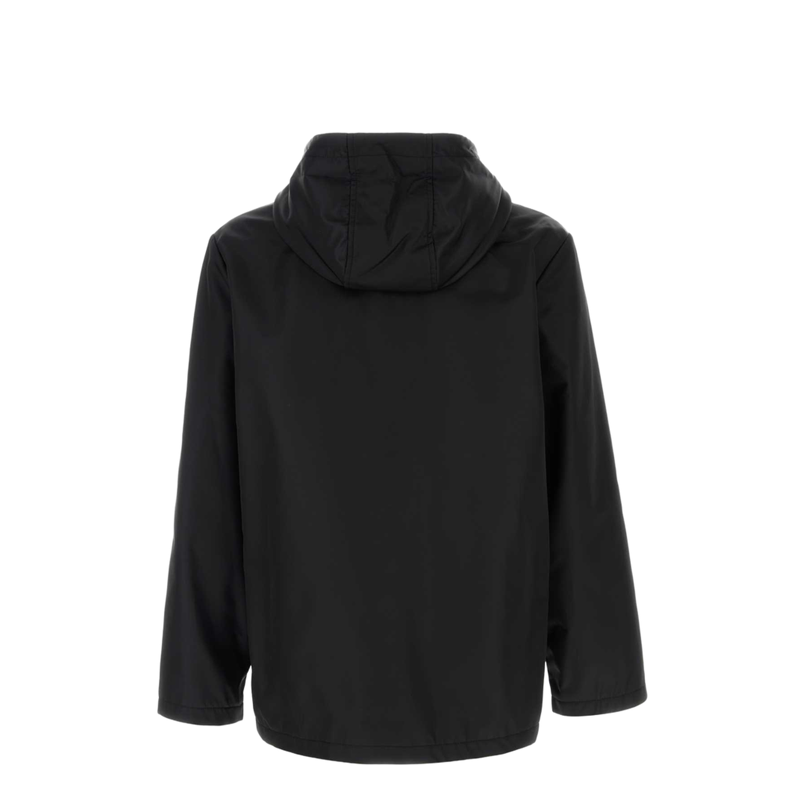 Black Nylon Windbreaker