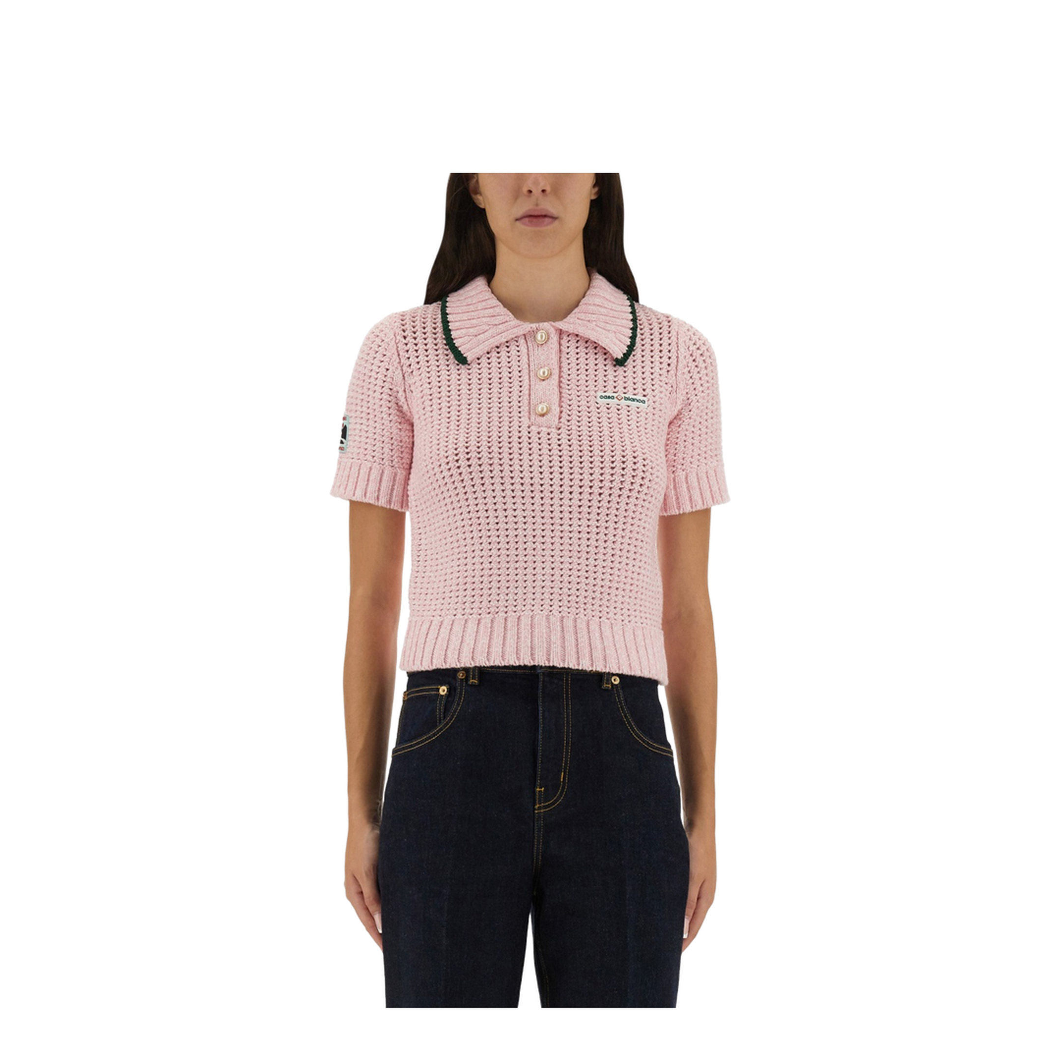 Cotton Mouliné Polo Shirt