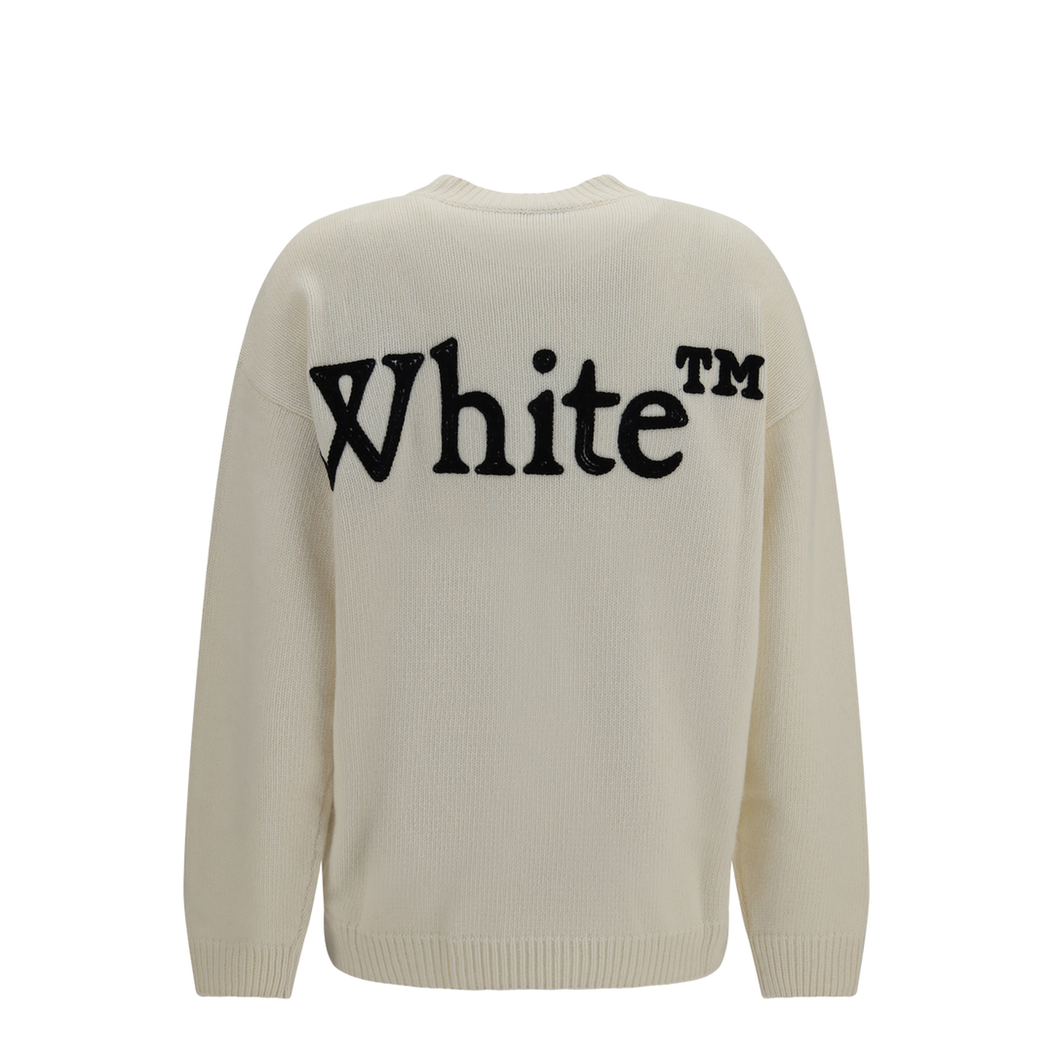 MAYFEYR - Off-White - Bookish Shared Crewneck Sweater - 2FE00533T