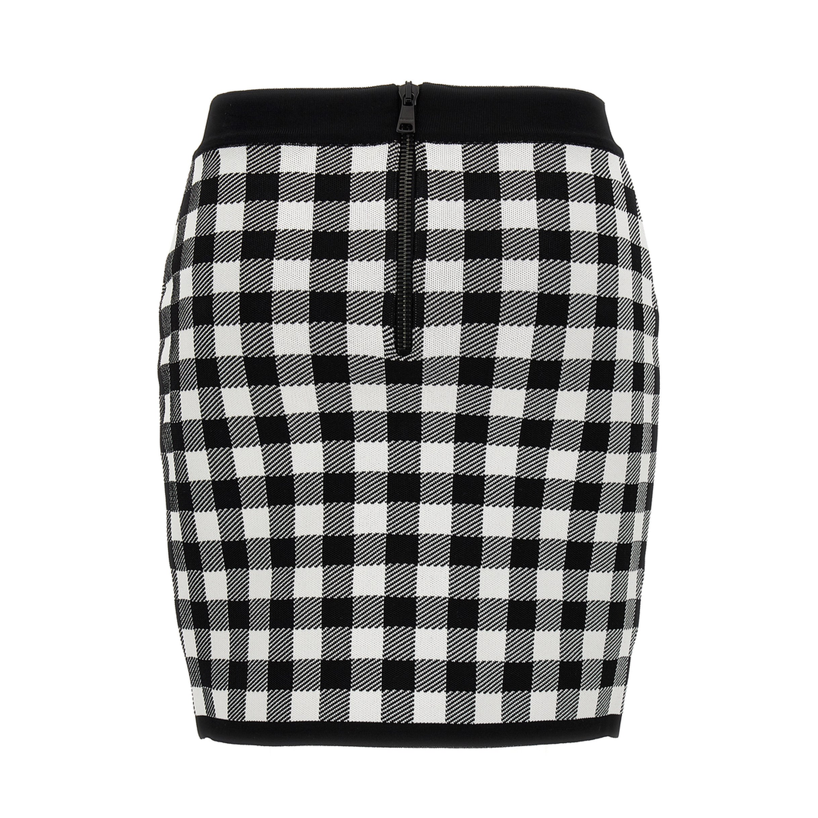 Logo Button Vichy Skirt