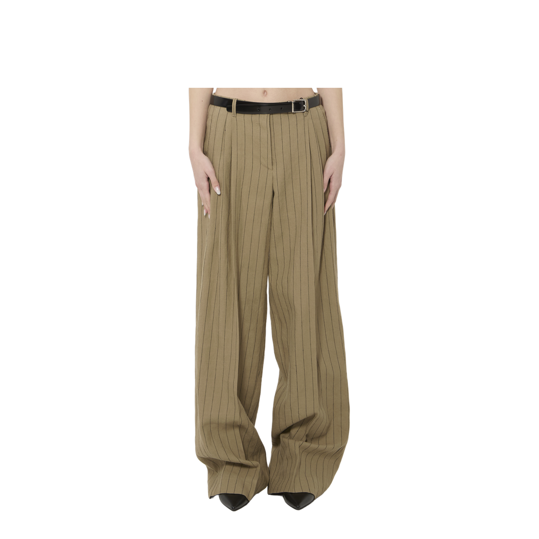 MAYFEYR - Dolce & Gabbana - Pinstriped Virgin Wool And Linen Trousers - FTDMITFR3F2S8052