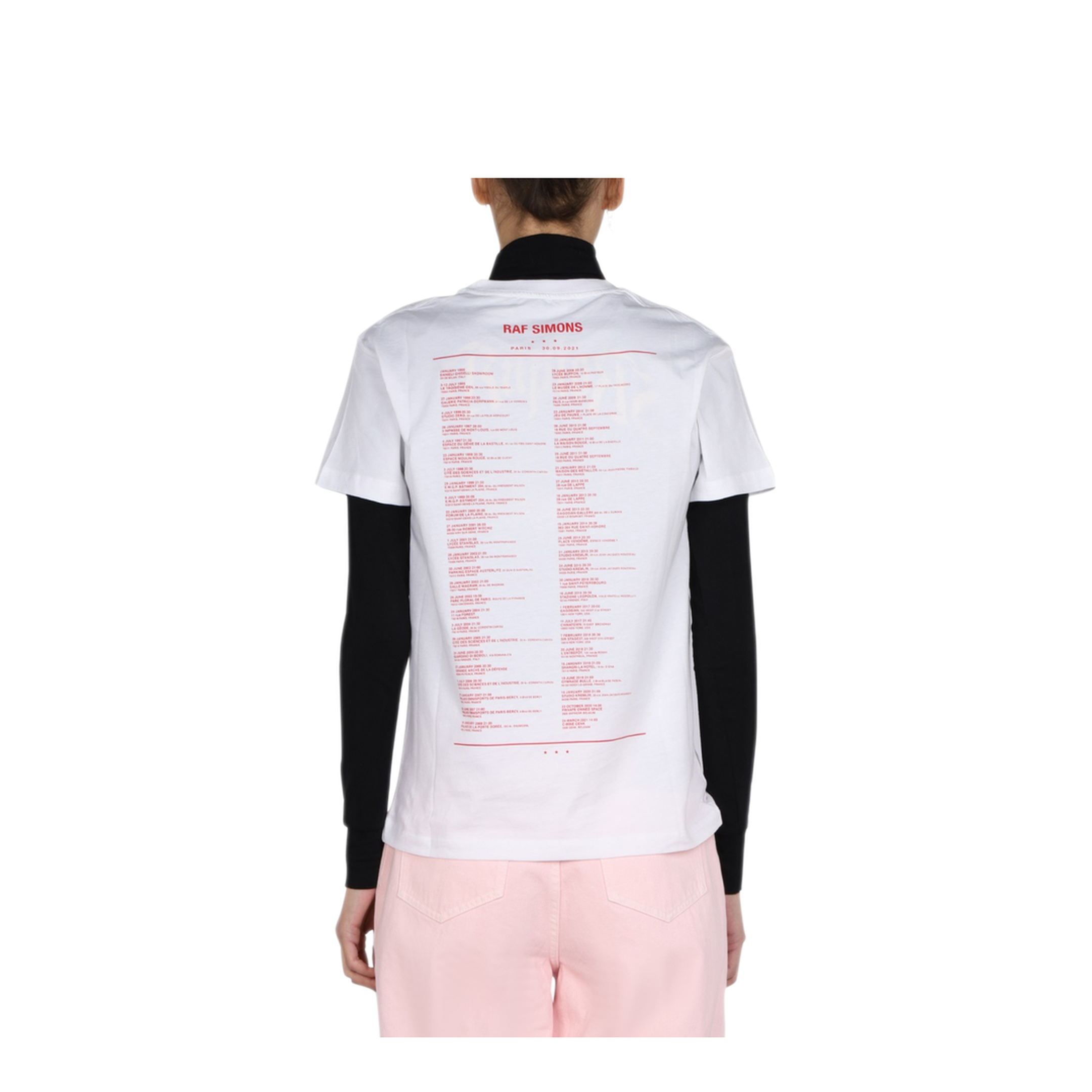 MAYFEYR - RAF SIMONS - Logo Print T Shirt - 221W104190010010