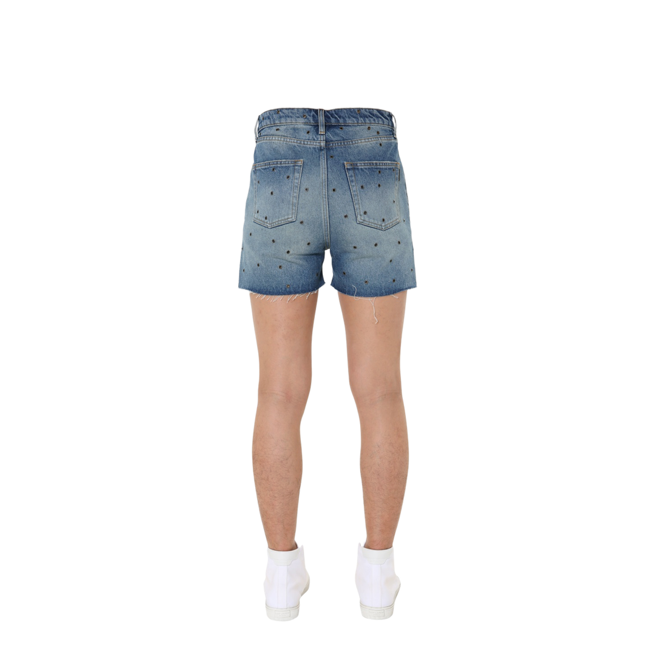 Blue Cotton Shorts