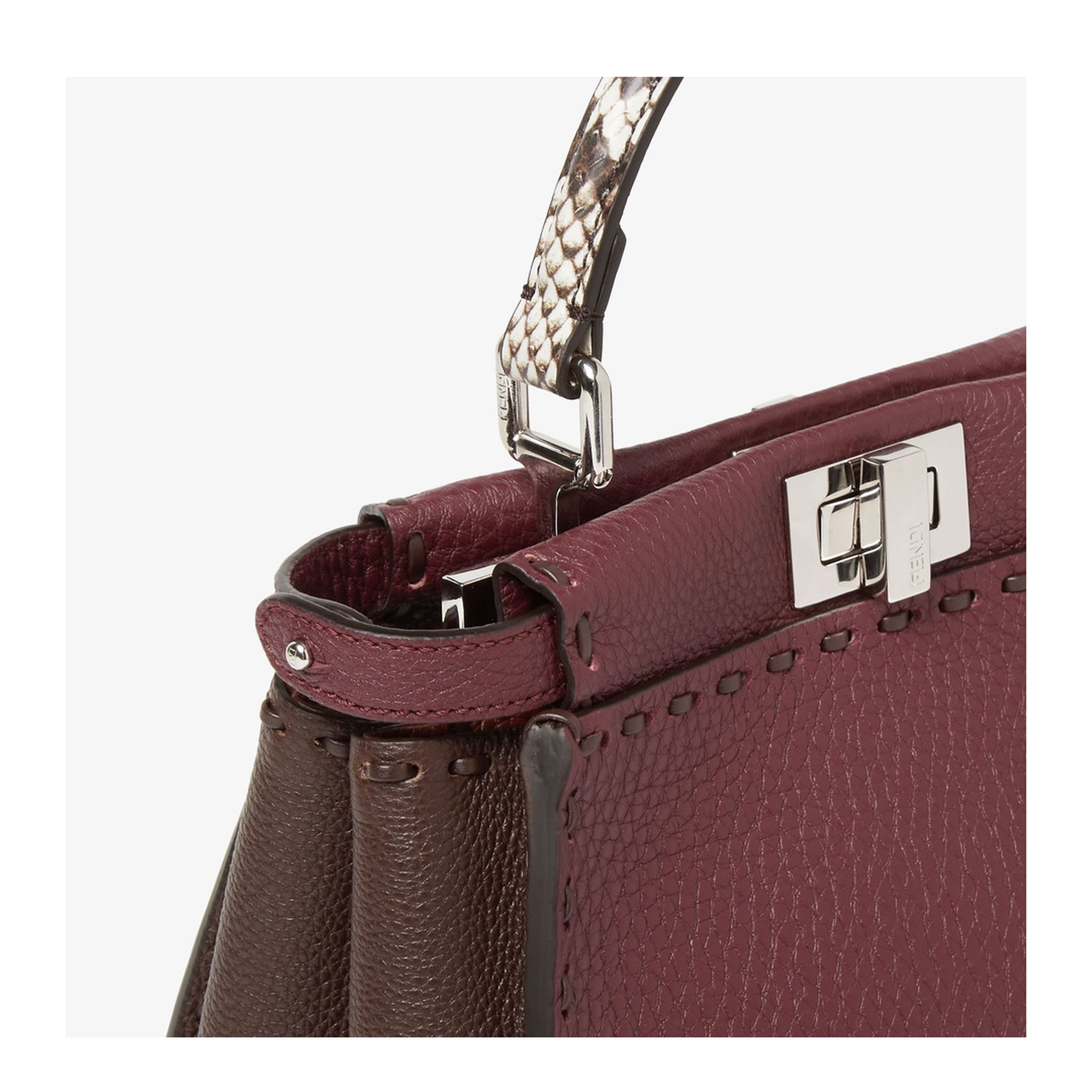 Peekaboo Mini Cuoio Romano Leather Multicolor