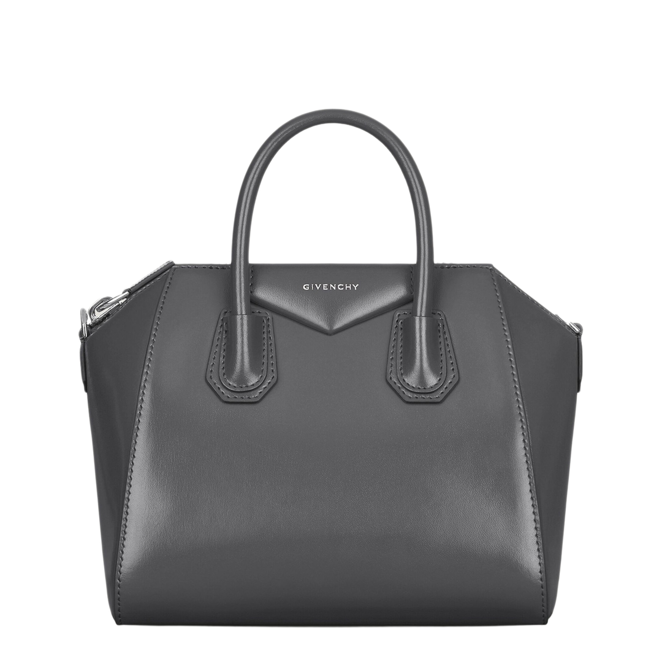 Antigona Small Leather Handbag - Dark Grey