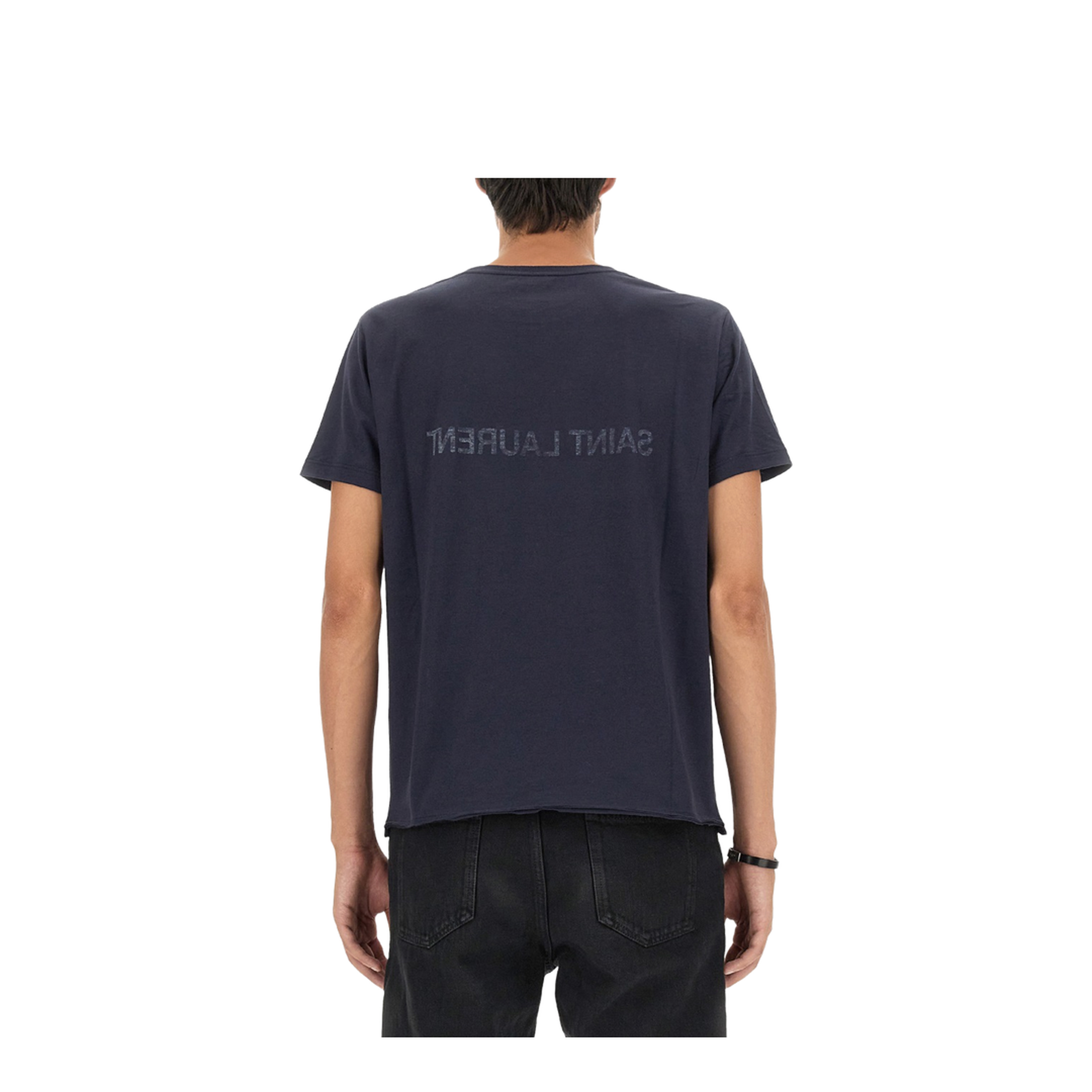 Navy Blue Cotton T-Shirt