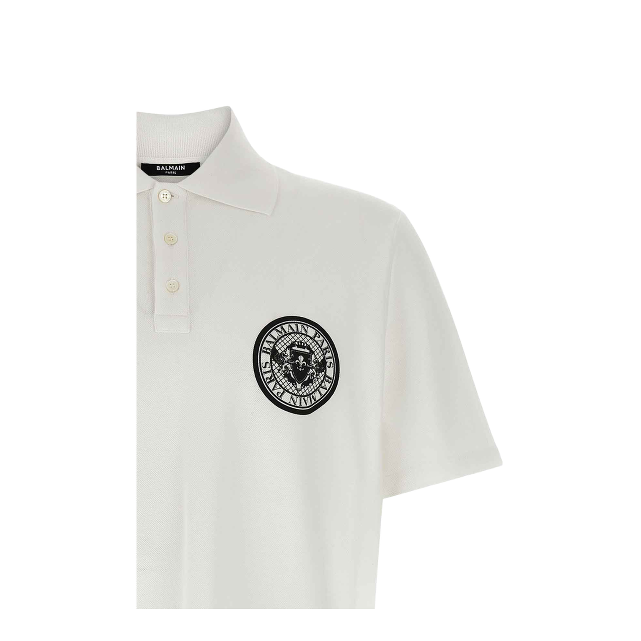 Coin Polo Shirt White