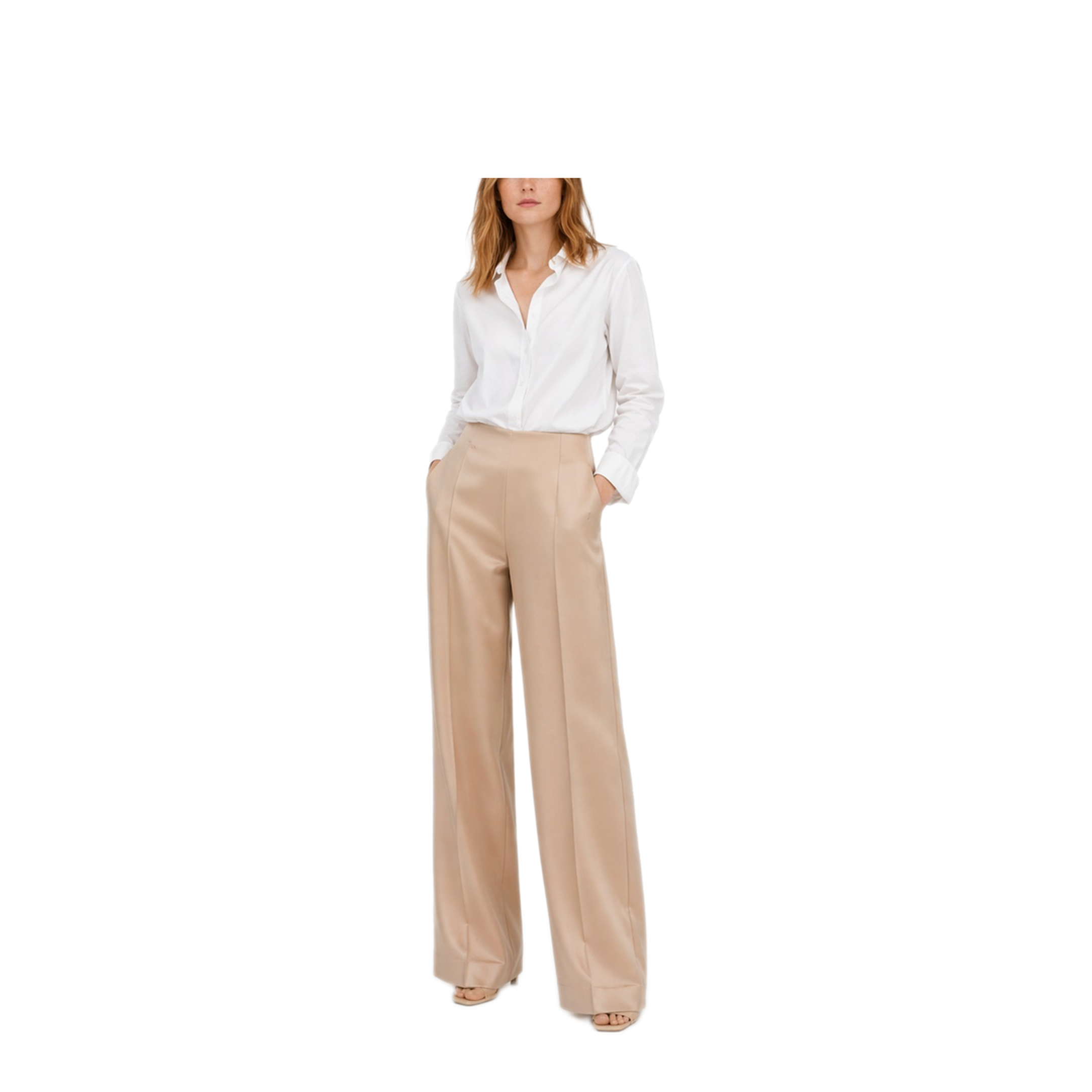 MAYFEYR - ALBERTA FERRETTI - Straight Silk Trousers - 030801190180