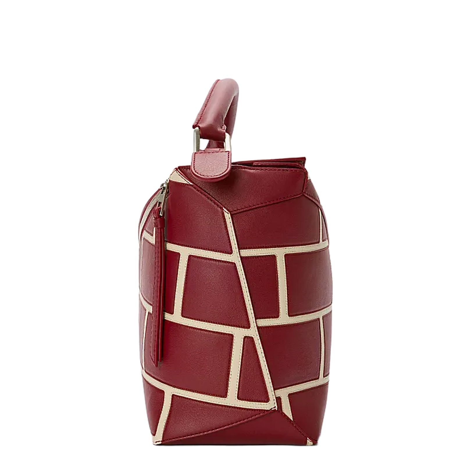 Large Puzzle Edge Bag in Classic Calfskin Red