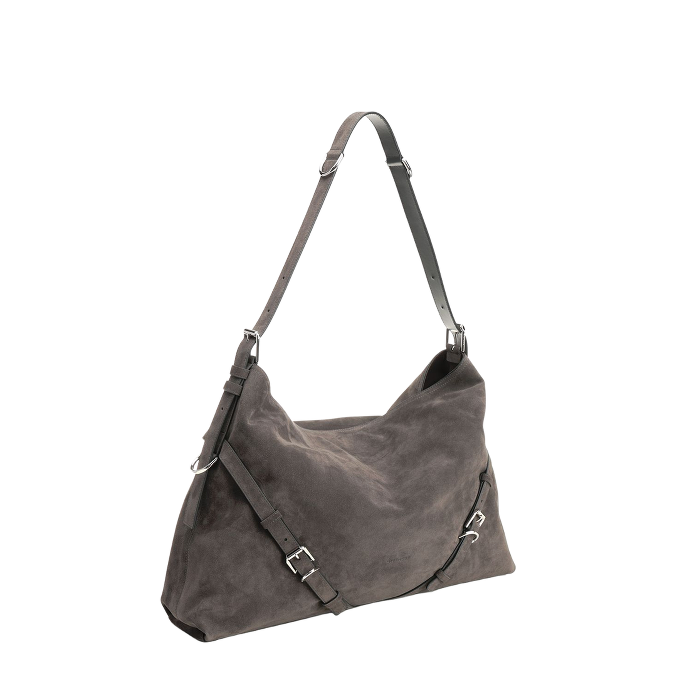 Large Suede Shoulder Bag
