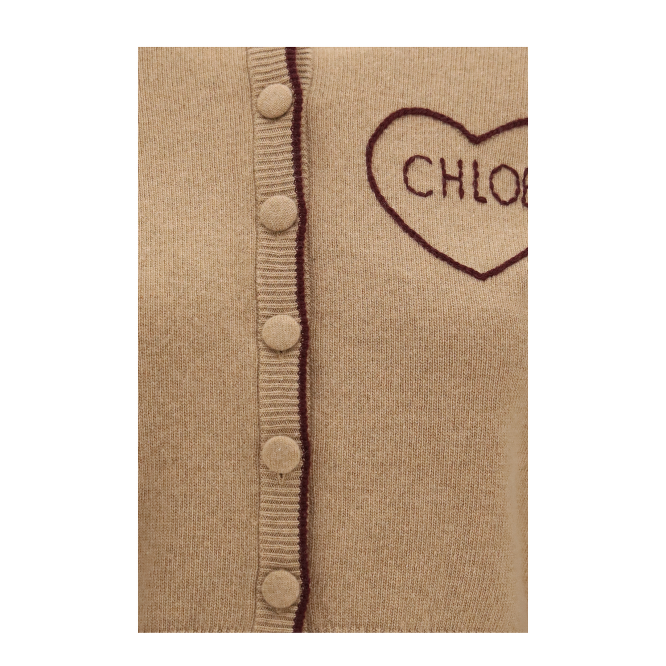 MAYFEYR - Chloè - Fitted Logo Cardigan In Wool And Cashmere - CH26AMC15710